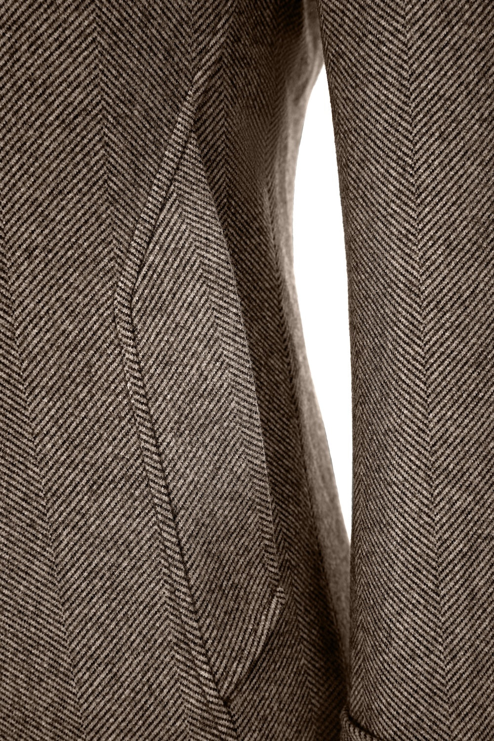 Red brown pocket detail on wool winter coat for men – outdoor overcoat