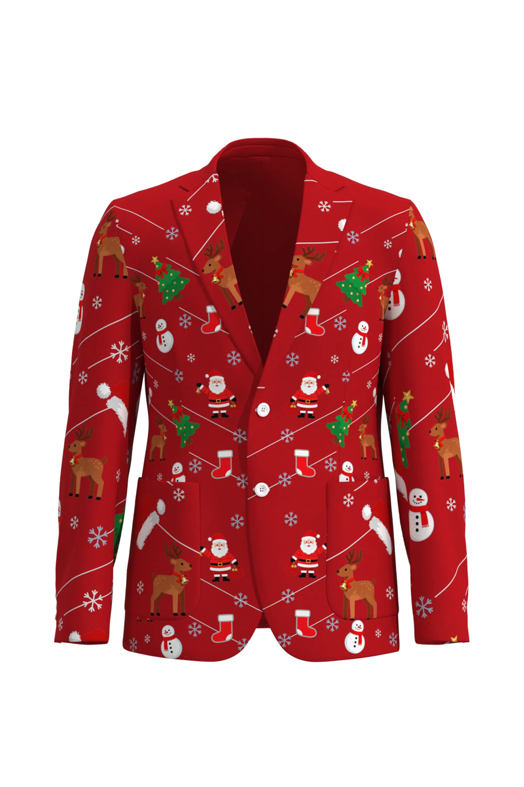 Men's Santa Claus Christmas Eve Party 2 Piece Suit