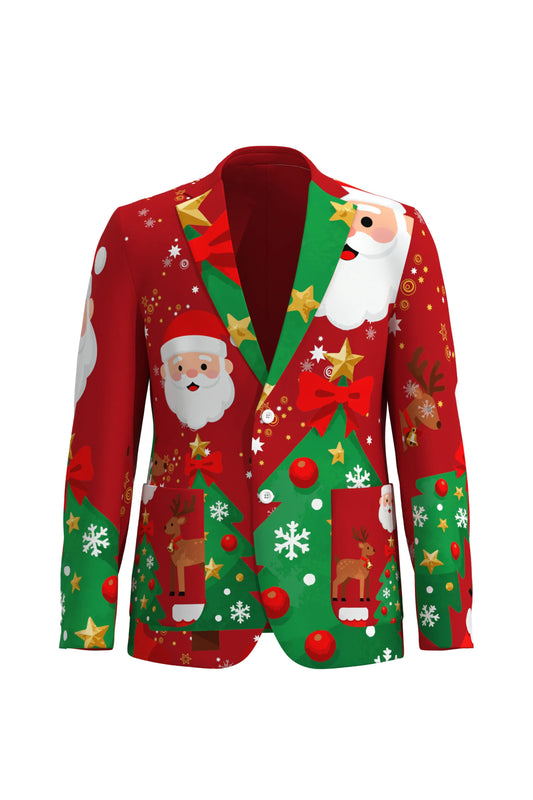 Men's Santa Claus Christmas Eve Party 2 Piece Suit