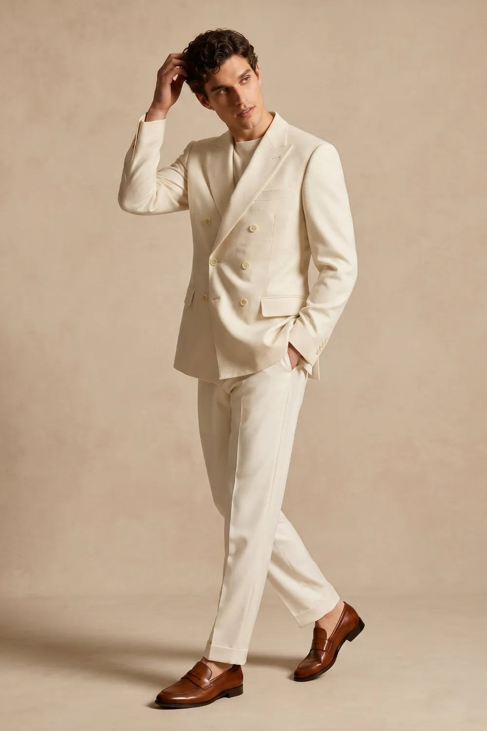 Abito da uomo doppiopetto slim fit 2 pezzi