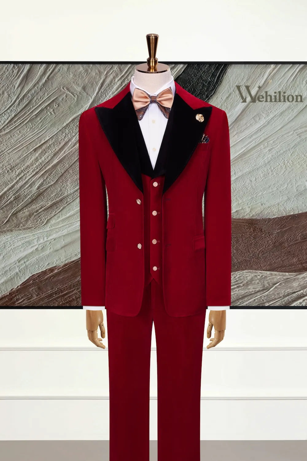 Men's Statement Velvet 3 Piece Suits
