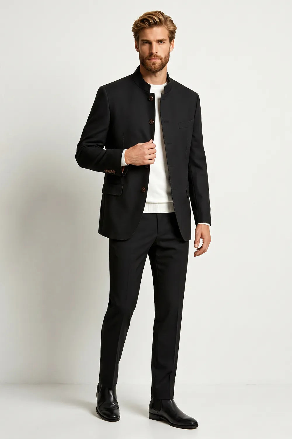 Men's Business Black 2 Piece Suit