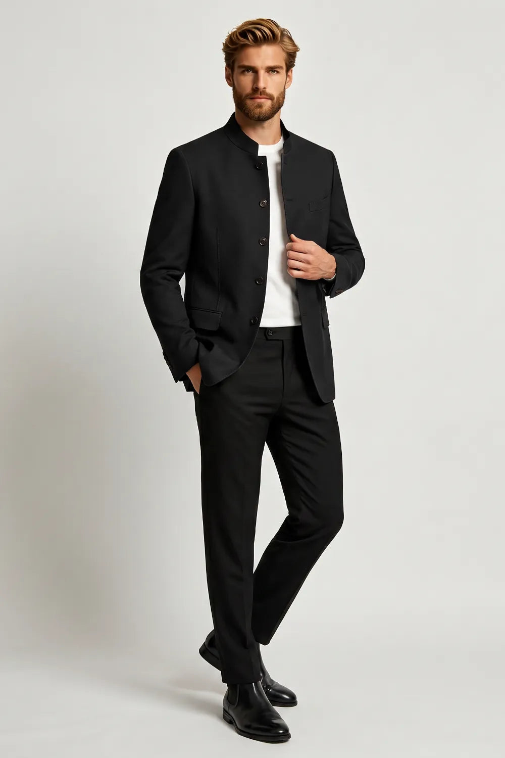 Men's Business Black 2 Piece Suit