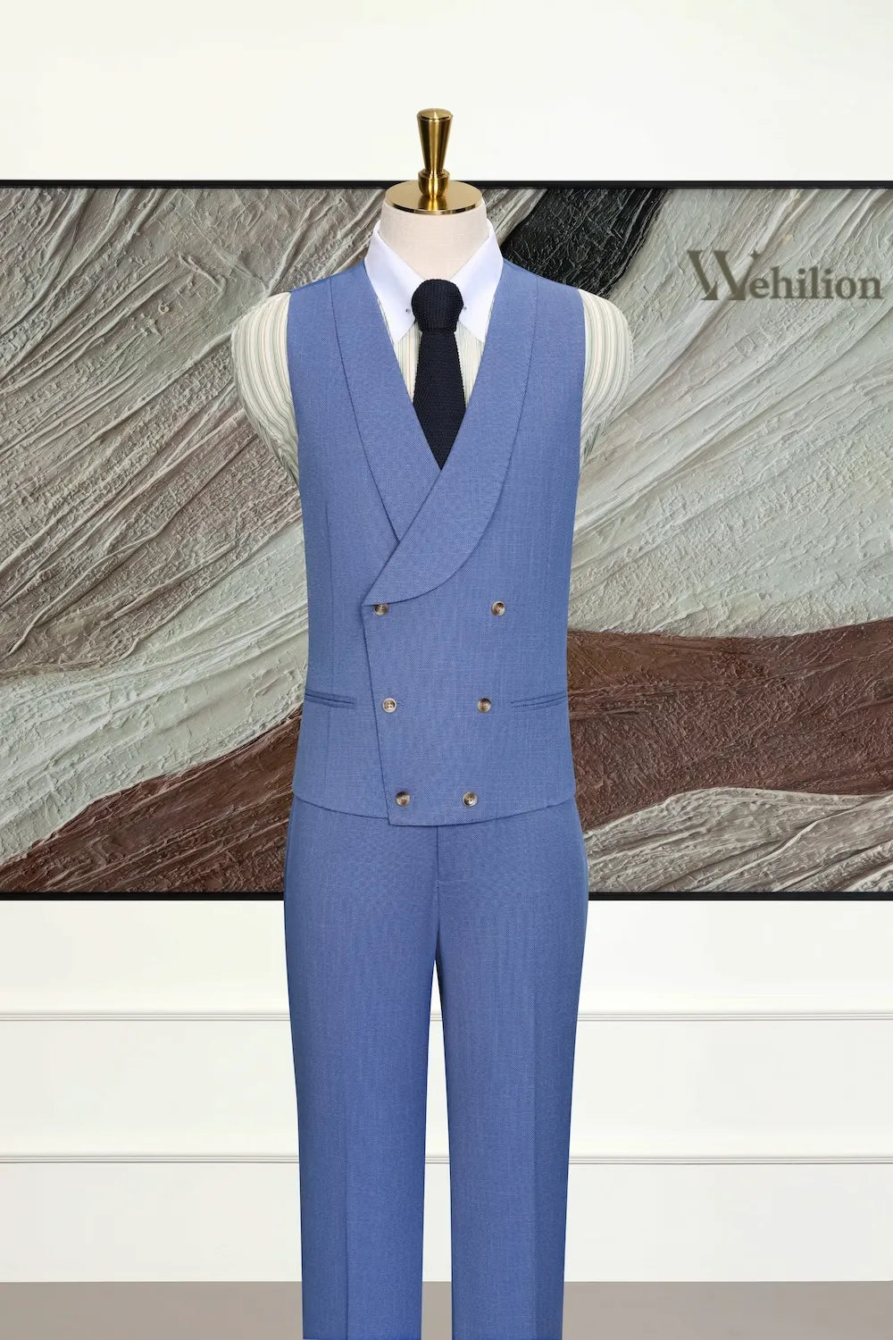 Men's Italian Style Peak Lapel 3 Piece Suits