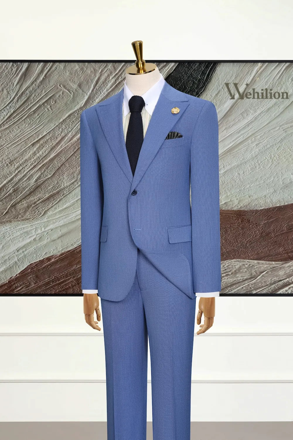 Men's Italian Style Peak Lapel 3 Piece Suits