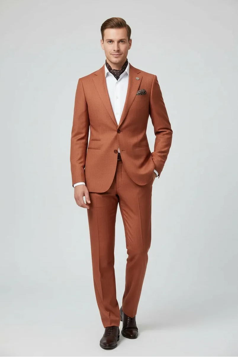 Men's Party Tencel Linen 2 Piece Suits