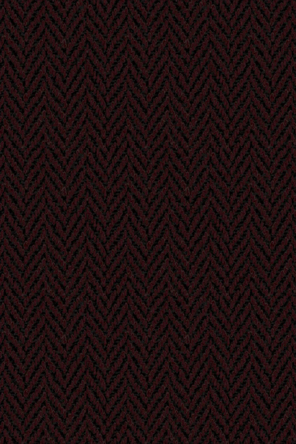 Men's Dark Brown Herringbone Wool Blend Double Breasted Overcoat