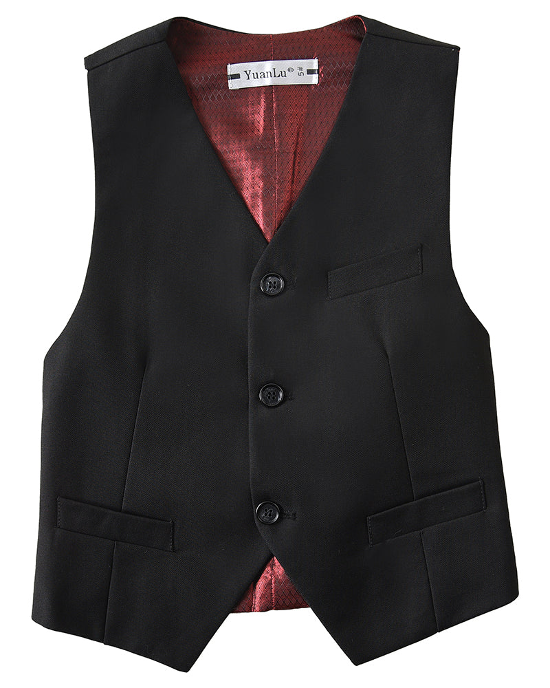 Boys Kids Formal 3 Piece Suits - Blazer Vest & Pants