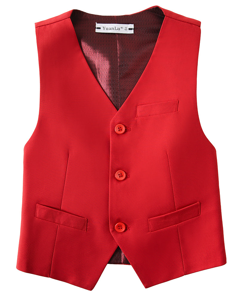Boys Kids Formal 3 Piece Suits - Blazer Vest & Pants