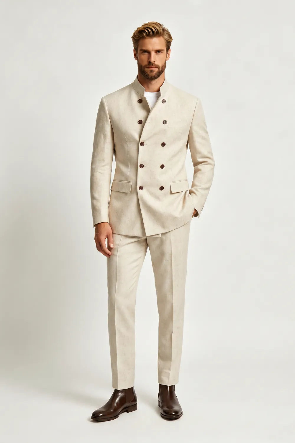 Abito da uomo doppiopetto slim fit 2 pezzi