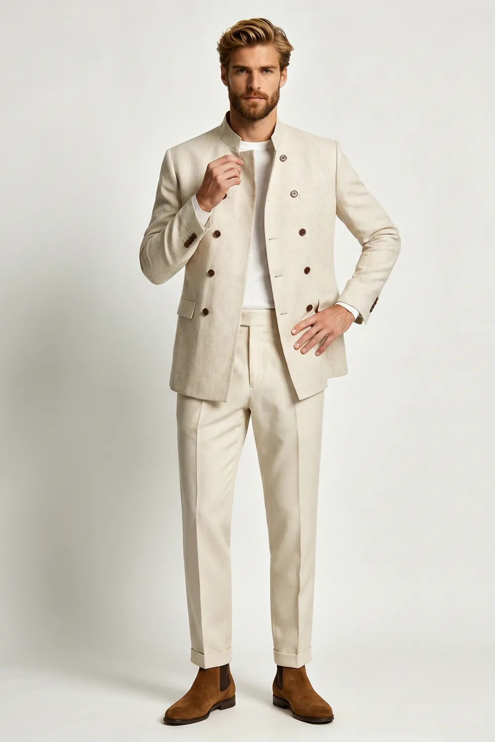 Abito da uomo doppiopetto slim fit 2 pezzi