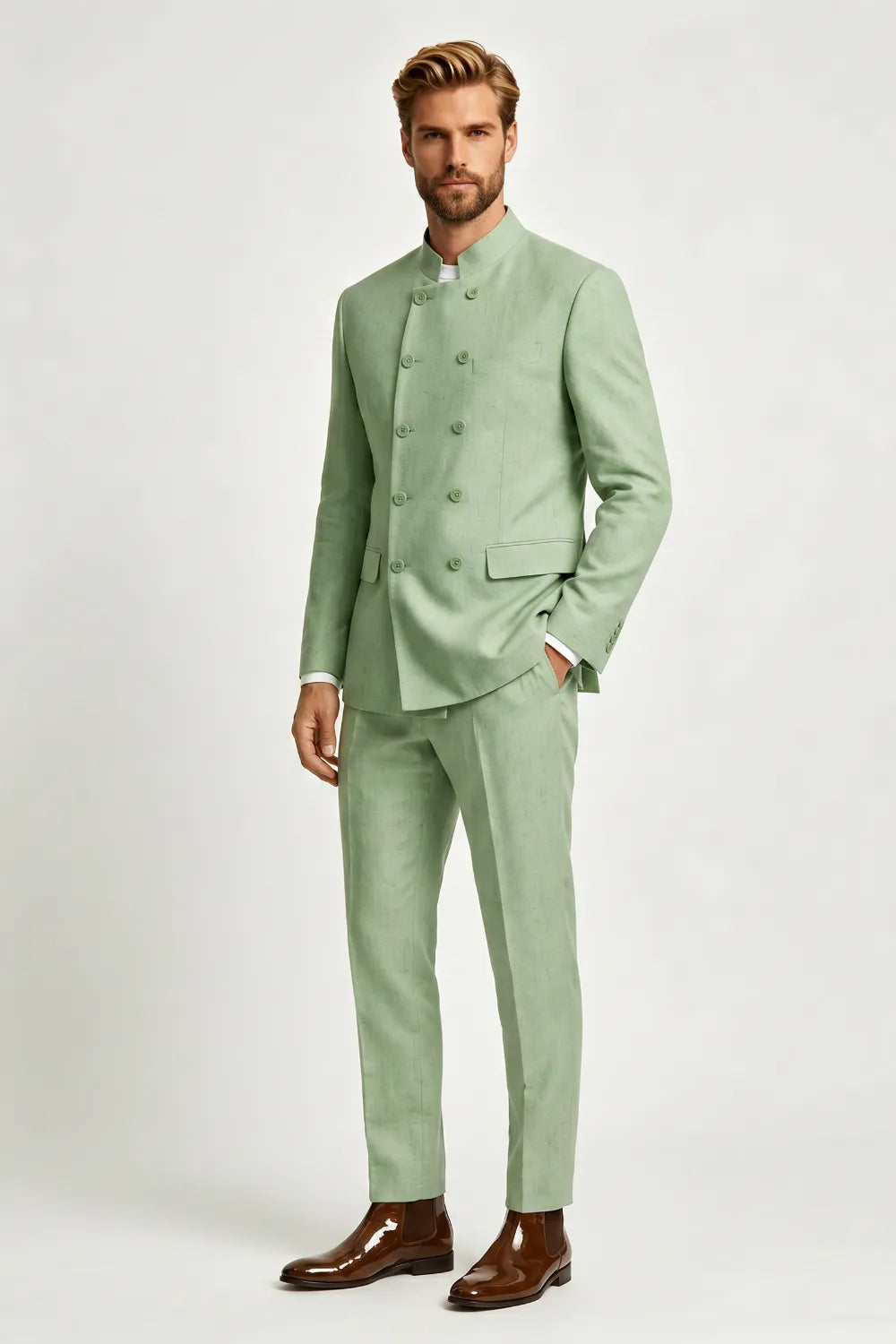 Abito da uomo doppiopetto slim fit 2 pezzi