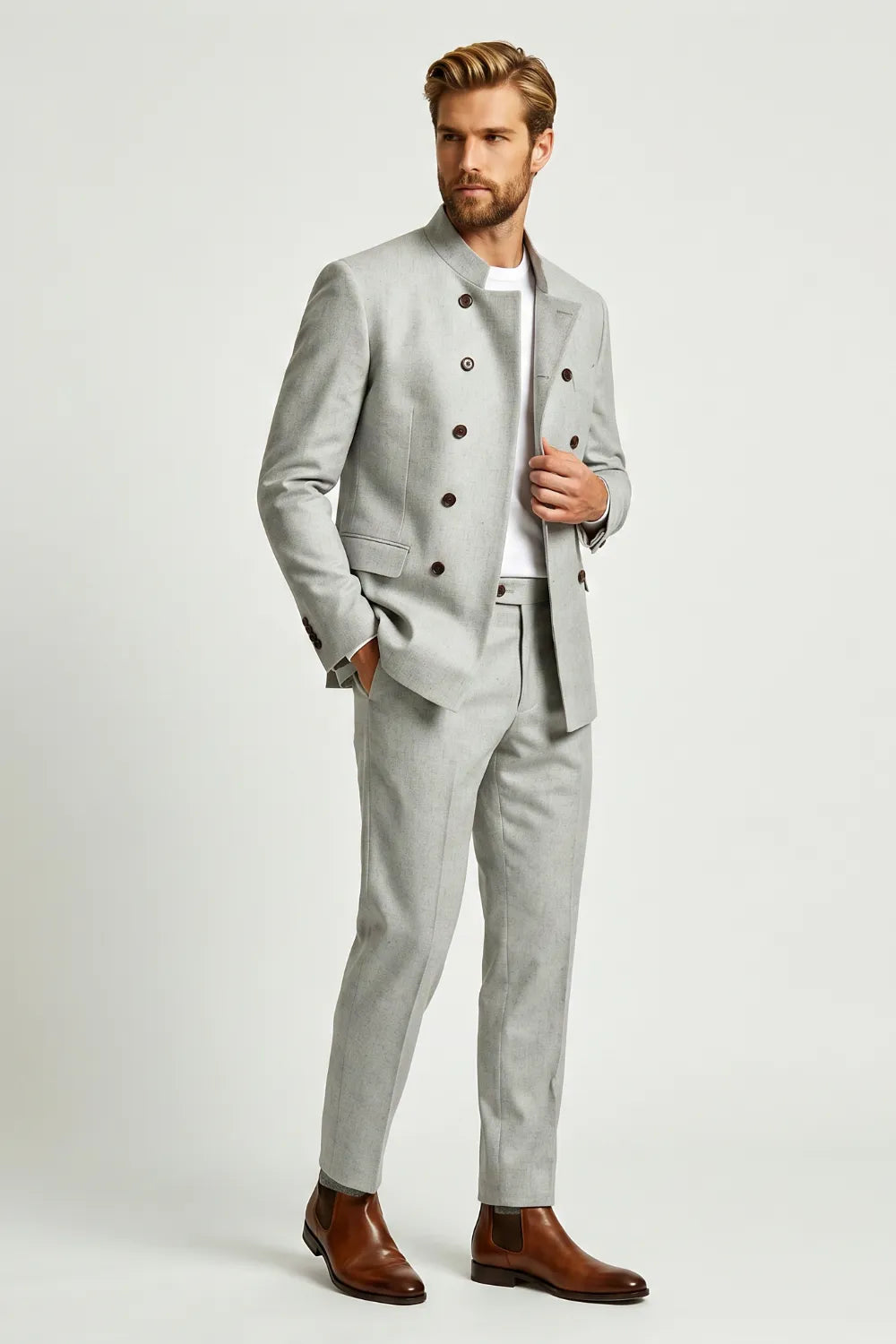 Abito da uomo doppiopetto slim fit 2 pezzi