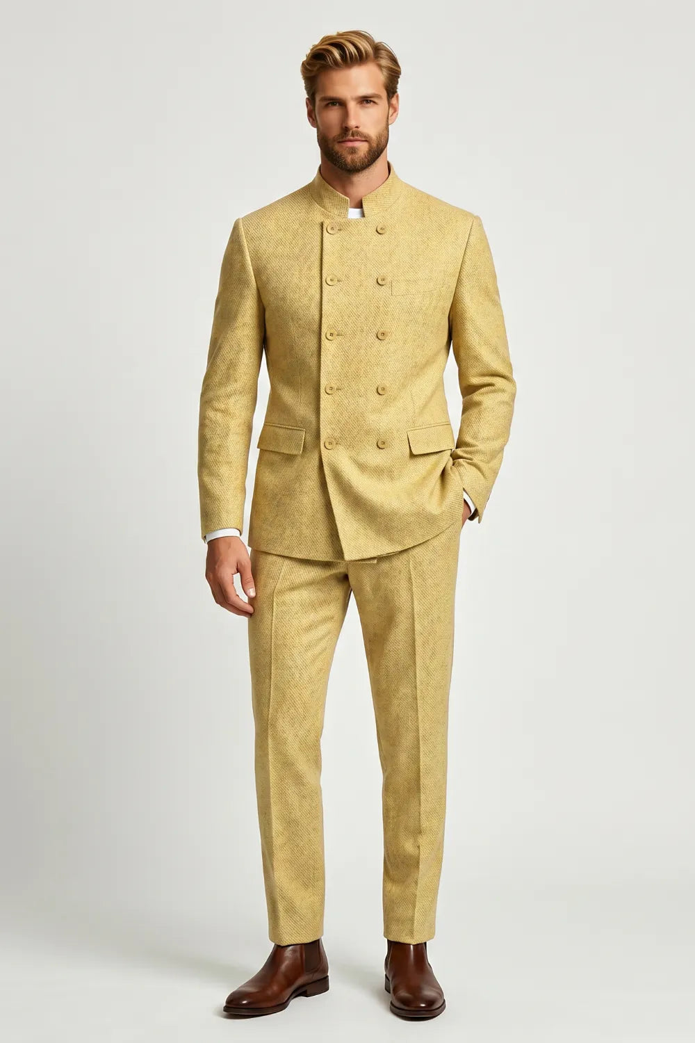 Abito da uomo doppiopetto slim fit 2 pezzi