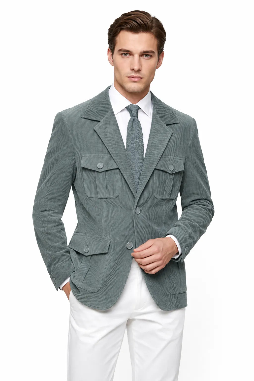 Men's Tailored Corduroy 2 Piece Suit