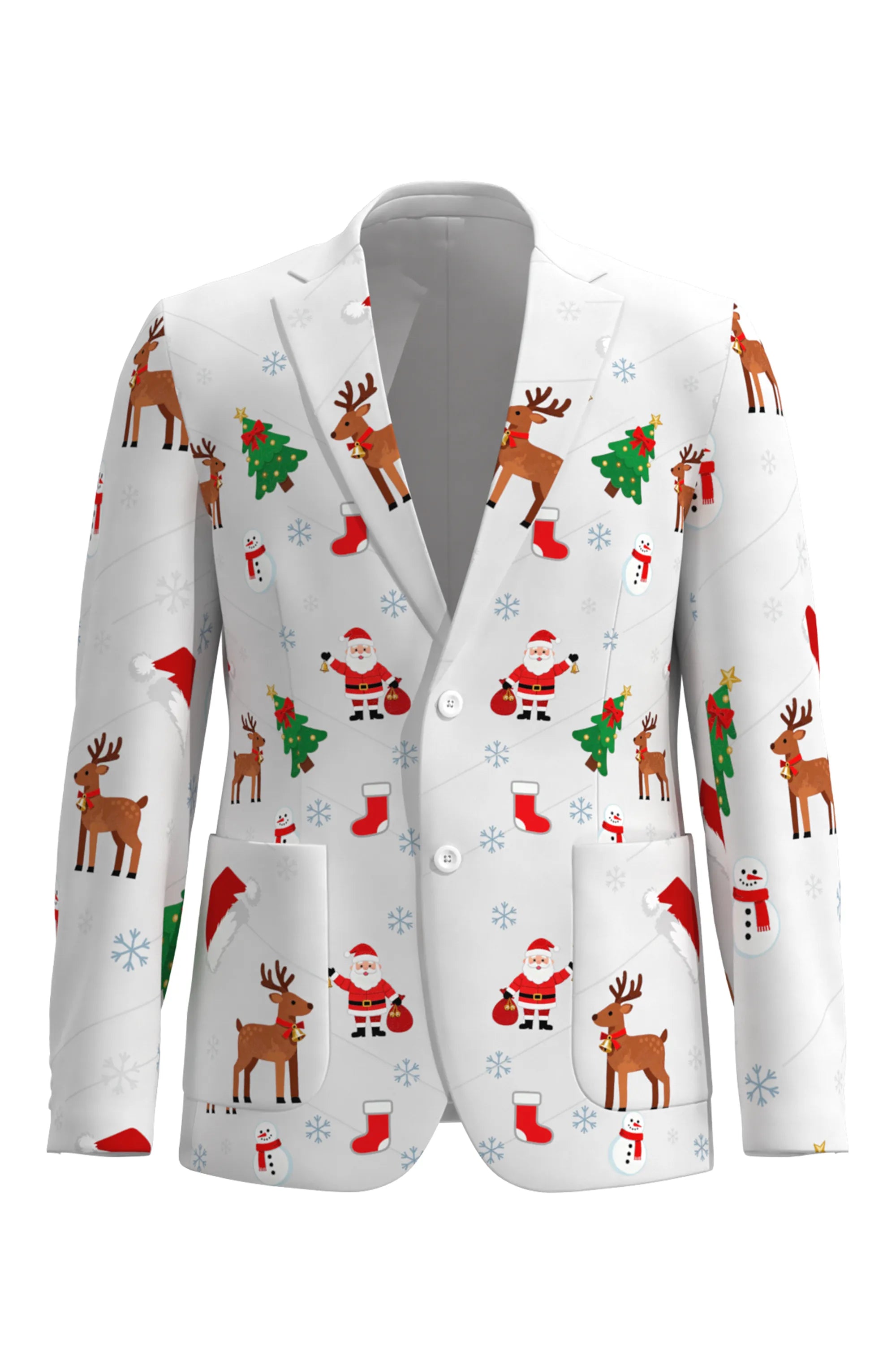Men's Santa Claus Christmas Eve Party 2 Piece Suit