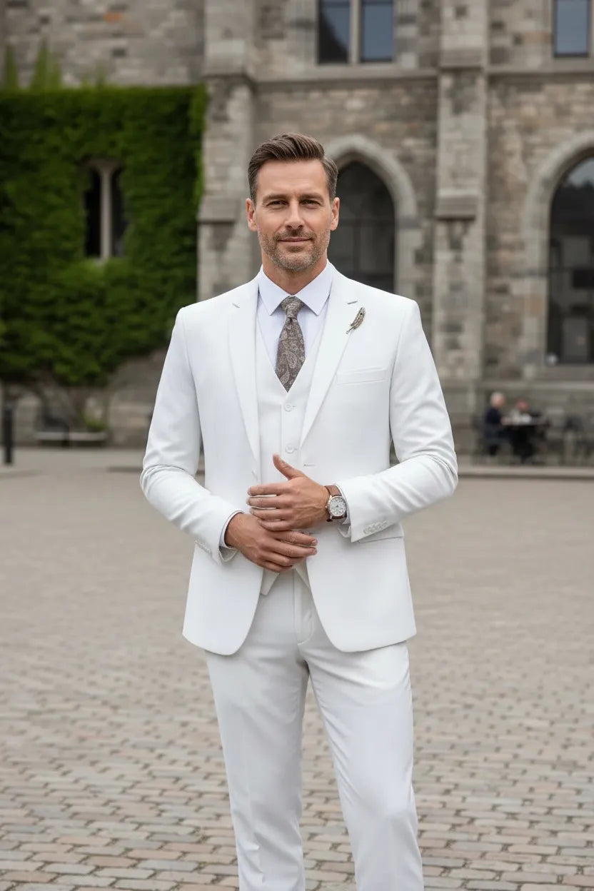 Men's Valentino Modern Fit 3 Pieces Suits