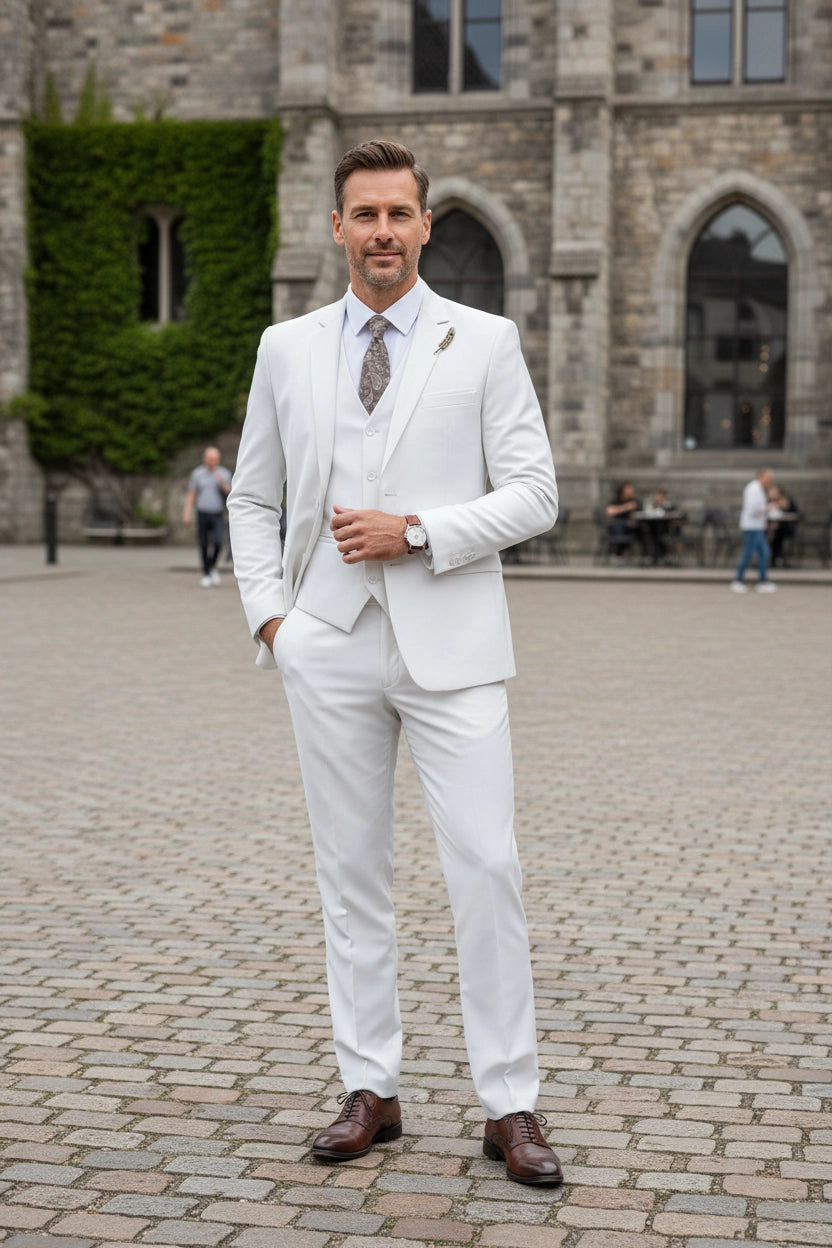 Men's Valentino Modern Fit 3 Pieces Suits