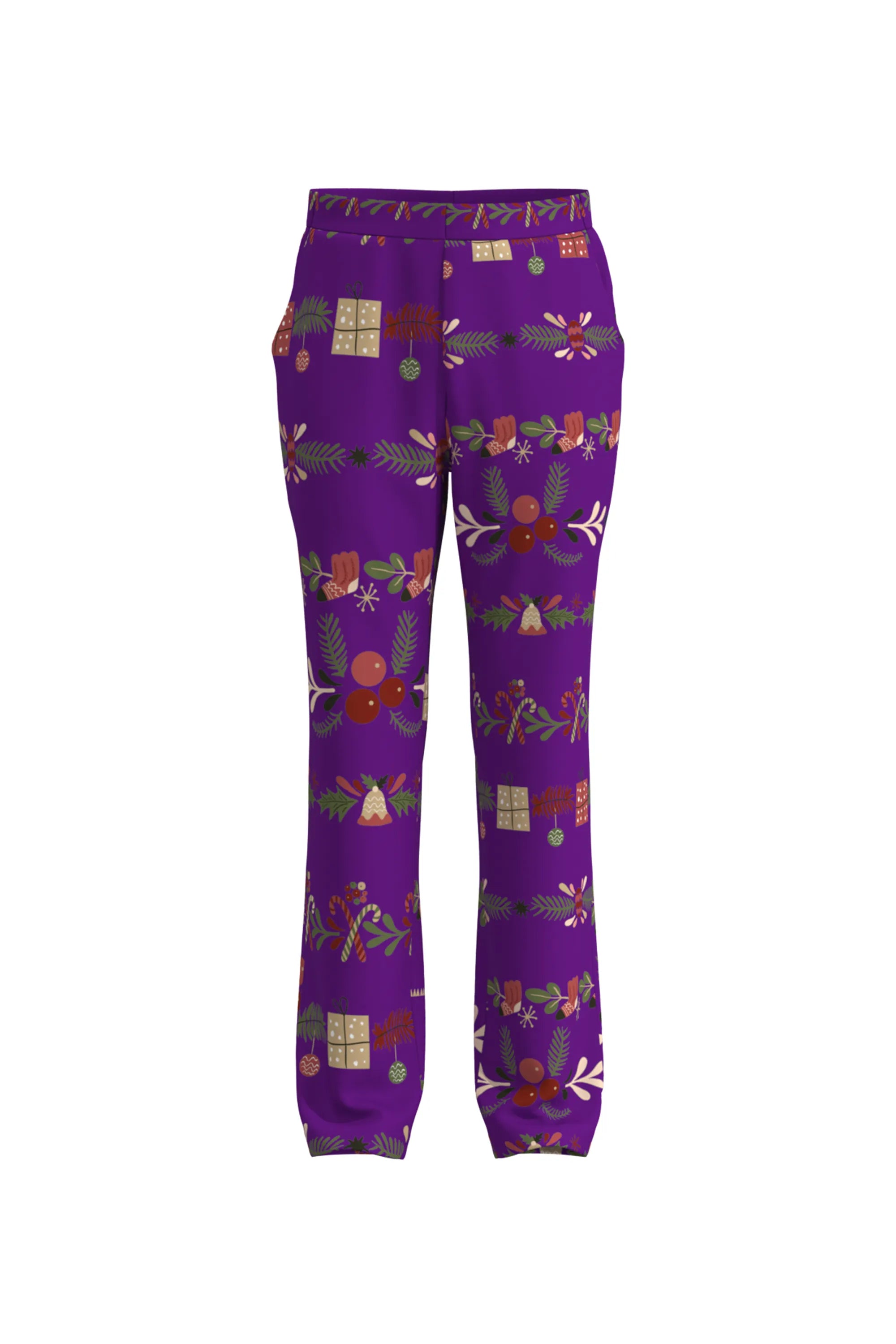 Men's Funny Printed Christmas Eve Party 2 Piece Suit