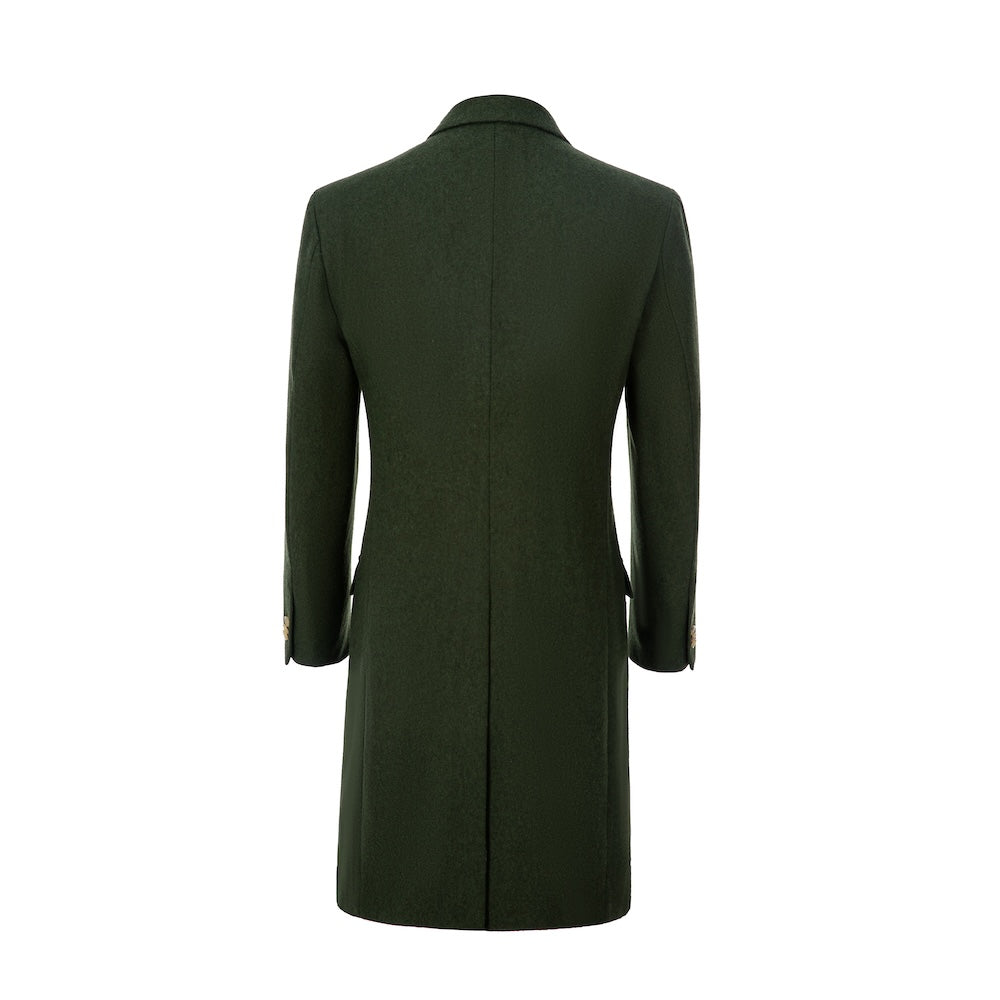 Chiseled Shape Design Green Suit Coat Formal Wear For Men