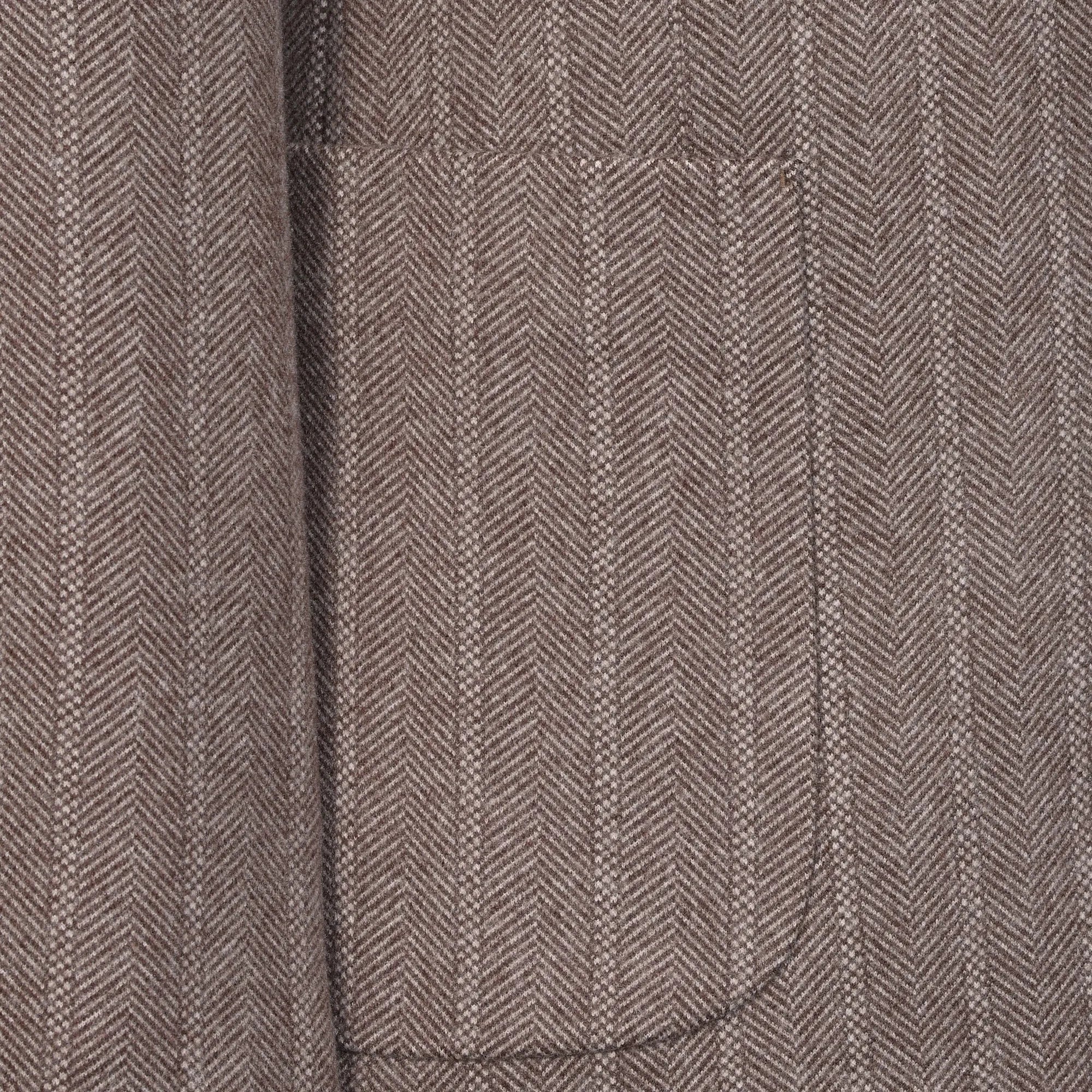 Men's Brown Stripe Wool 2 Piece Suits