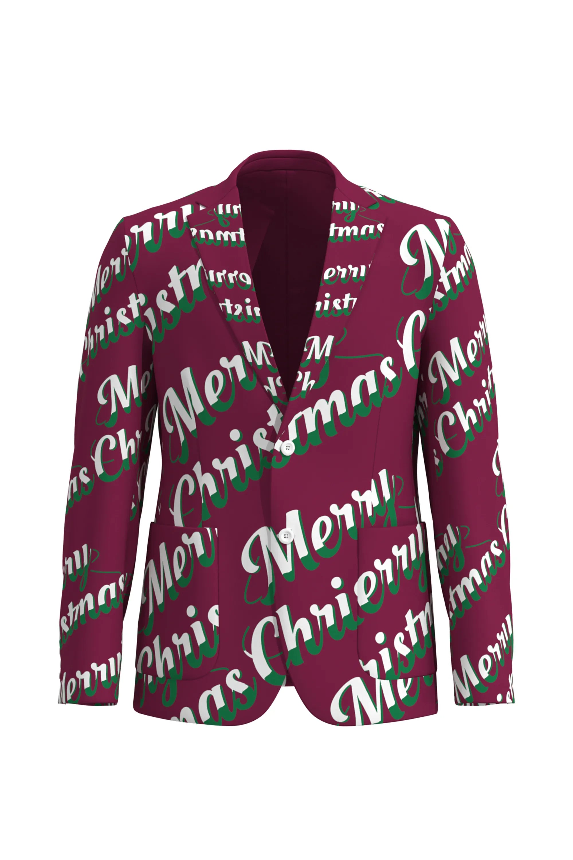 Men's Funny Fancy Christmas Eve Party 2 Piece Suit