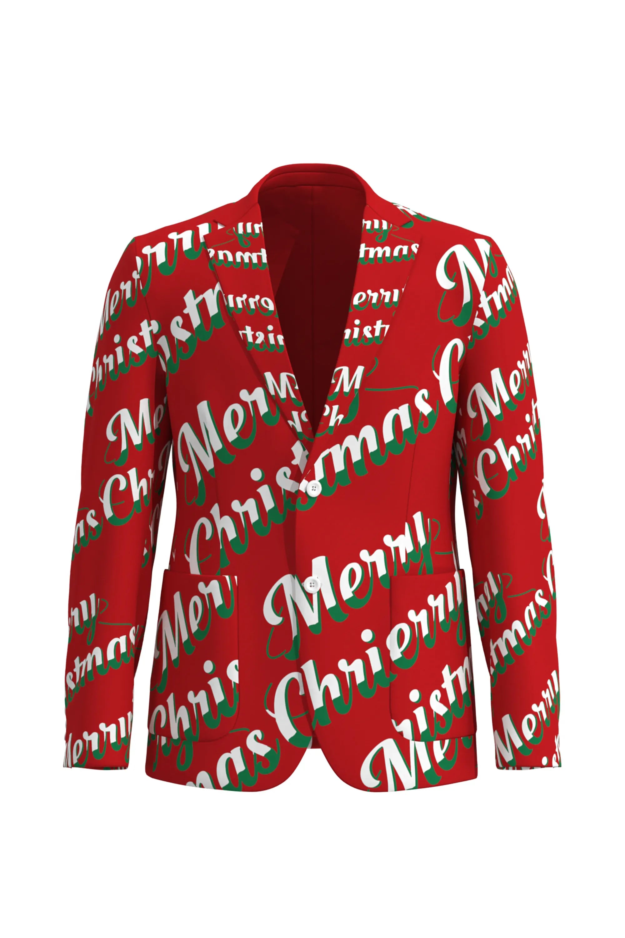 Men's Funny Fancy Christmas Eve Party 2 Piece Suit