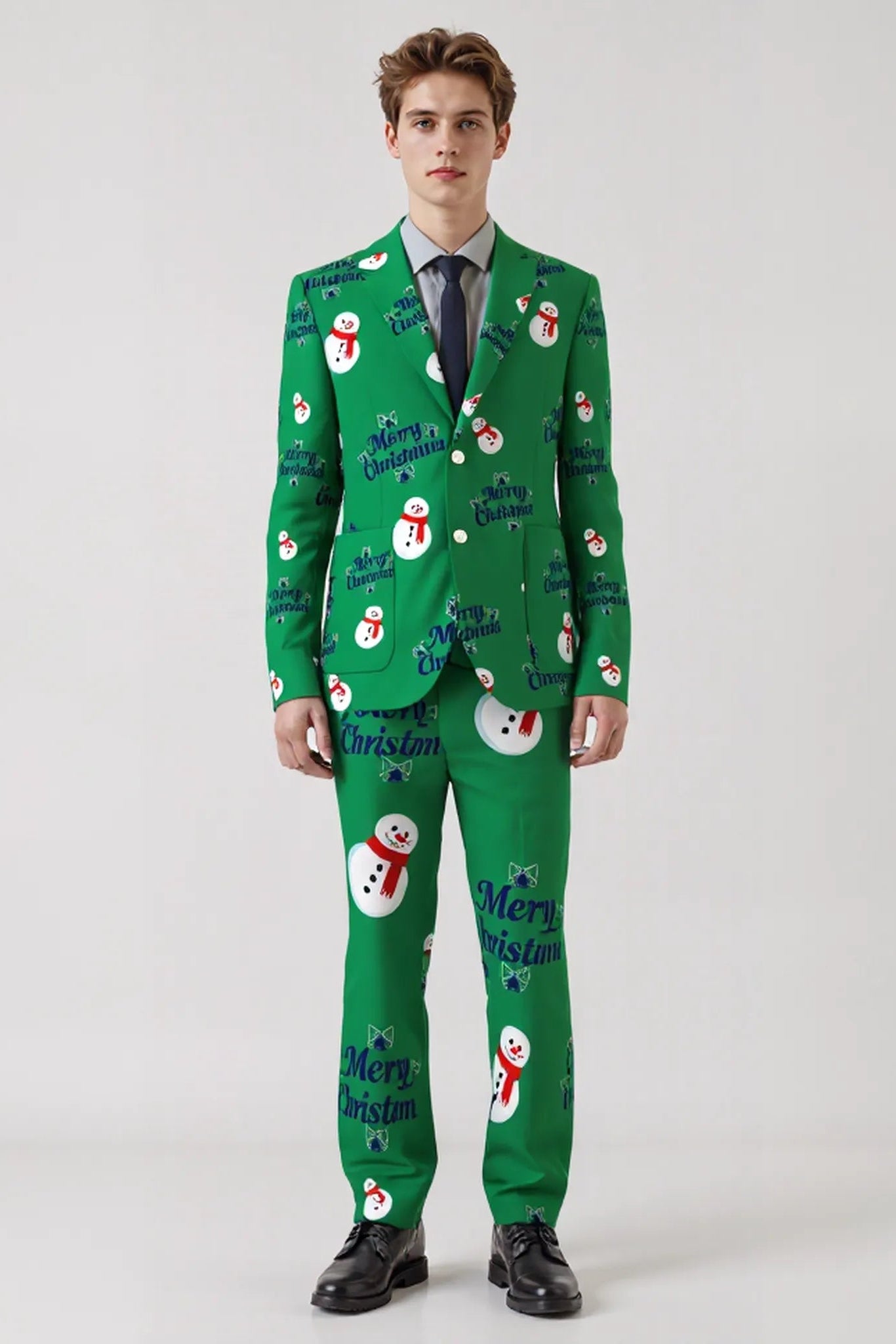 Men's Snowman Christmas Eve Party 2 Piece Suit