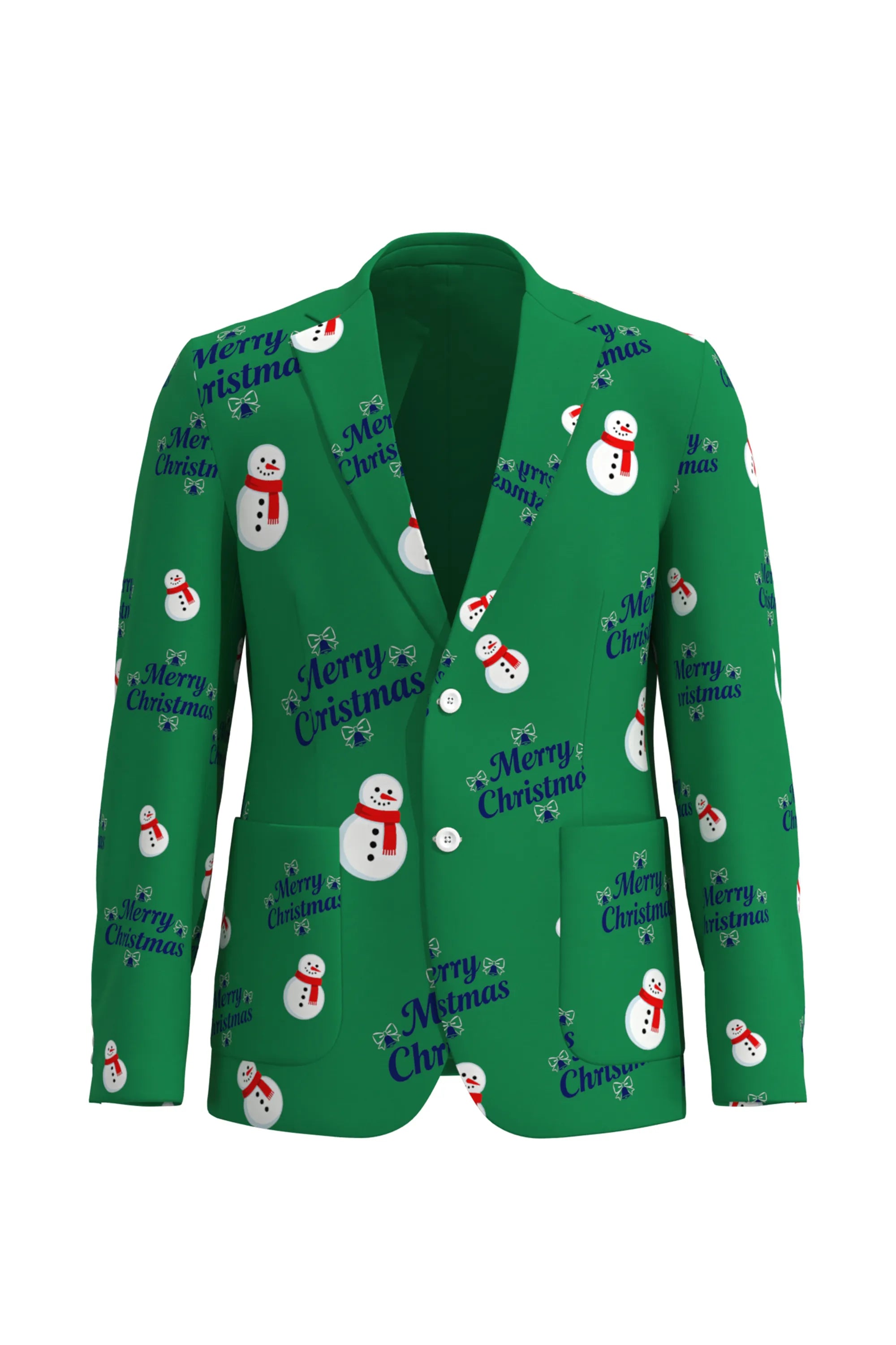 Men's Snowman Christmas Eve Party 2 Piece Suit