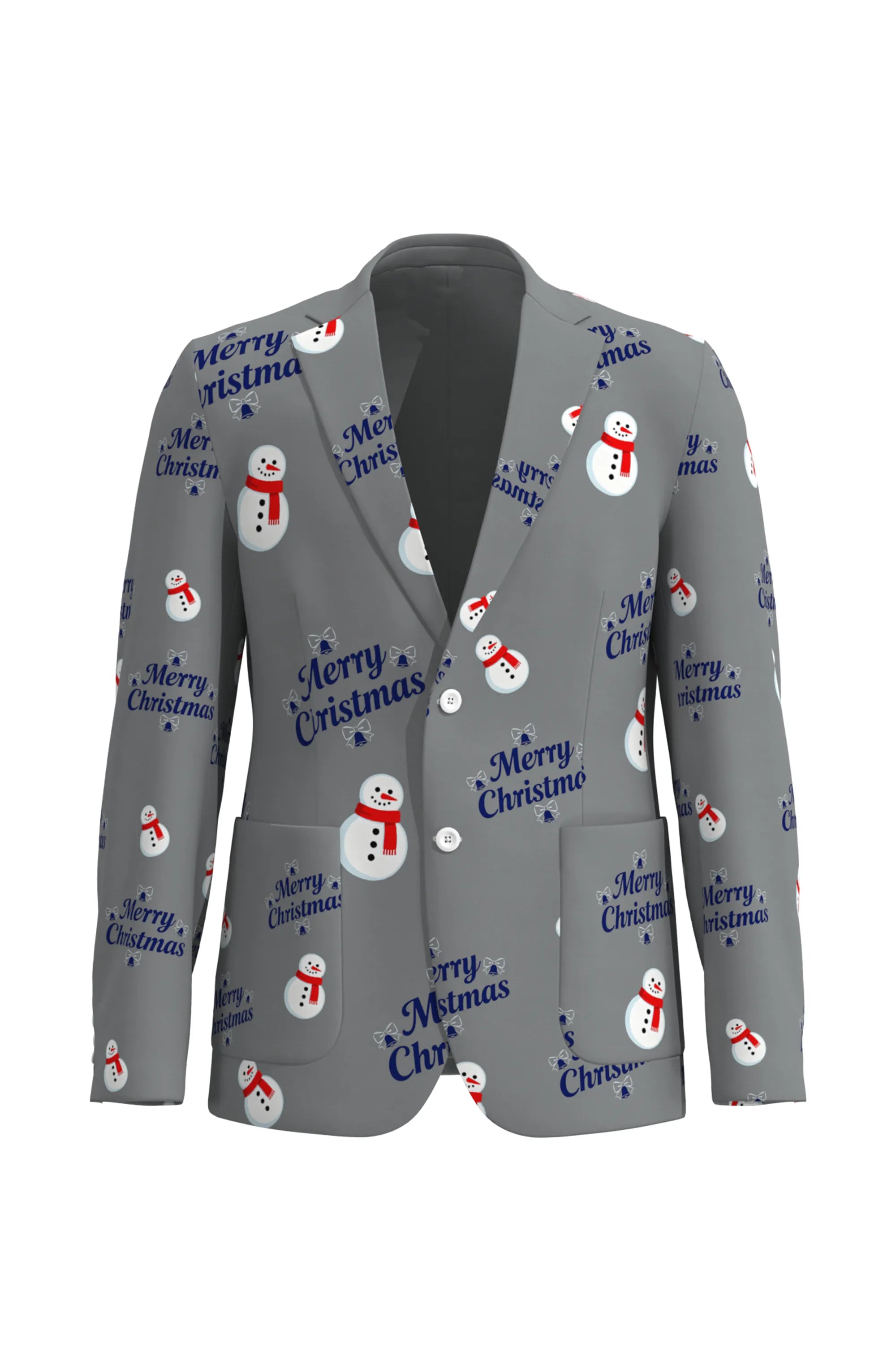 Men's Snowman Christmas Eve Party 2 Piece Suit