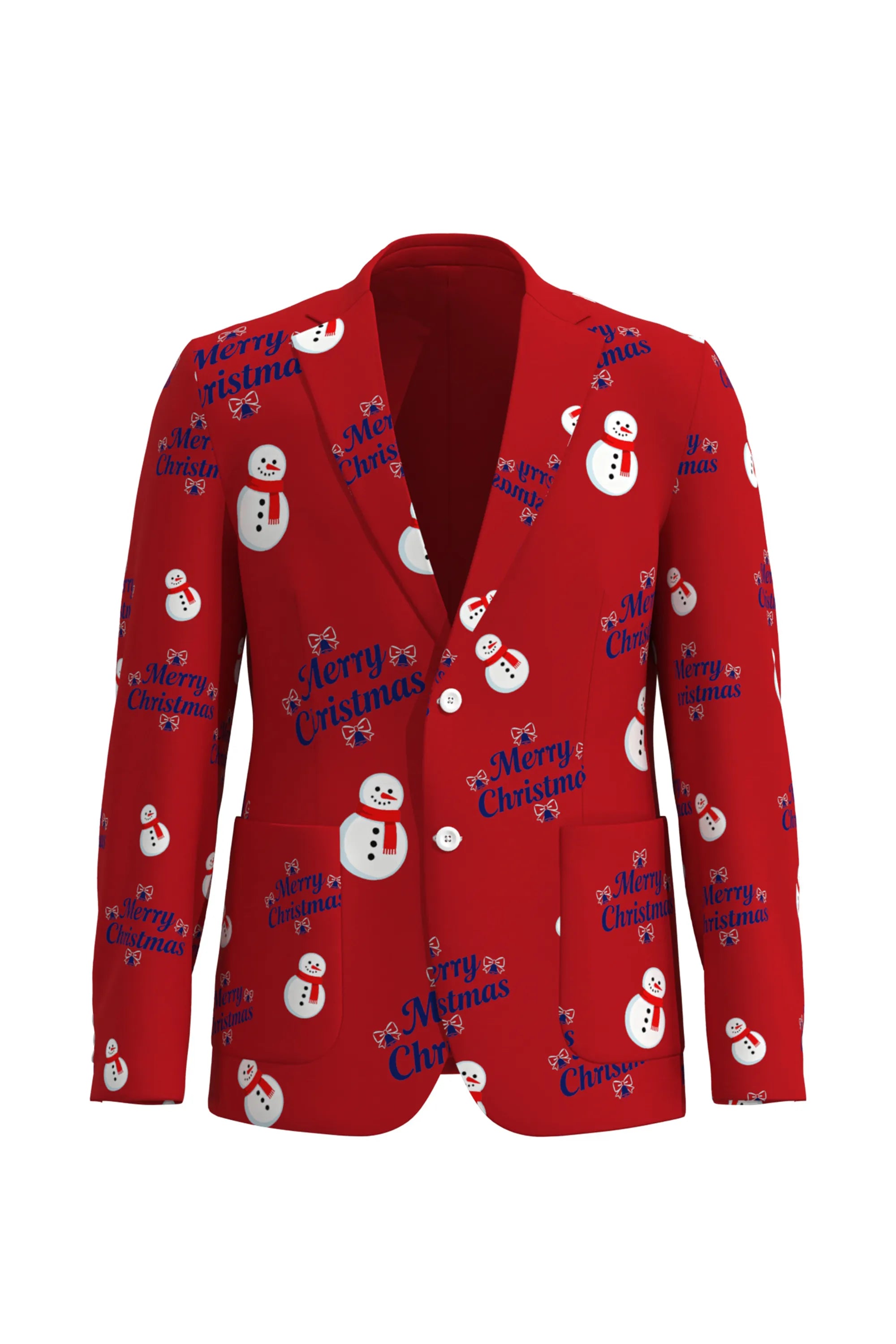 Men's Snowman Christmas Eve Party 2 Piece Suit