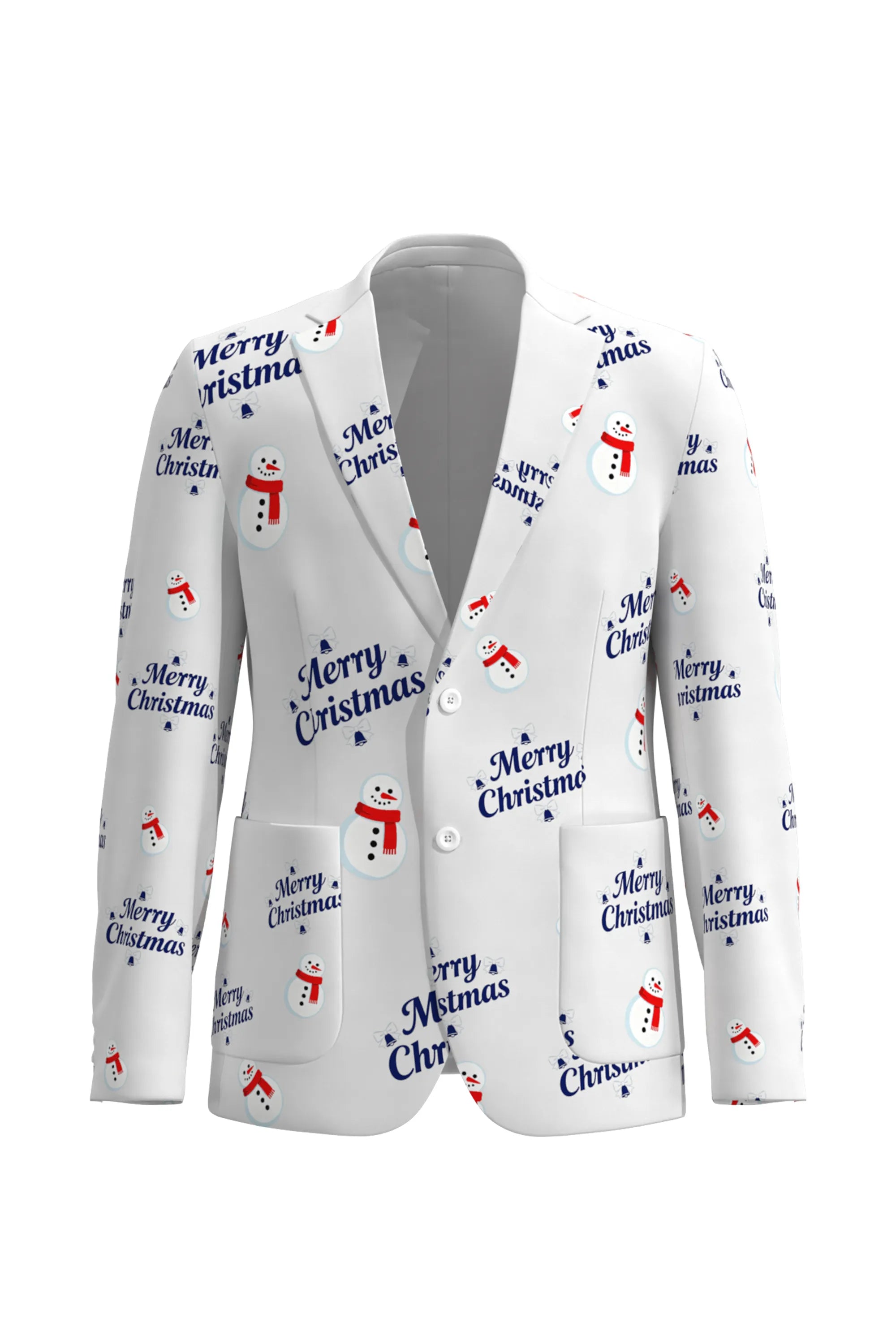 Men's Snowman Christmas Eve Party 2 Piece Suit