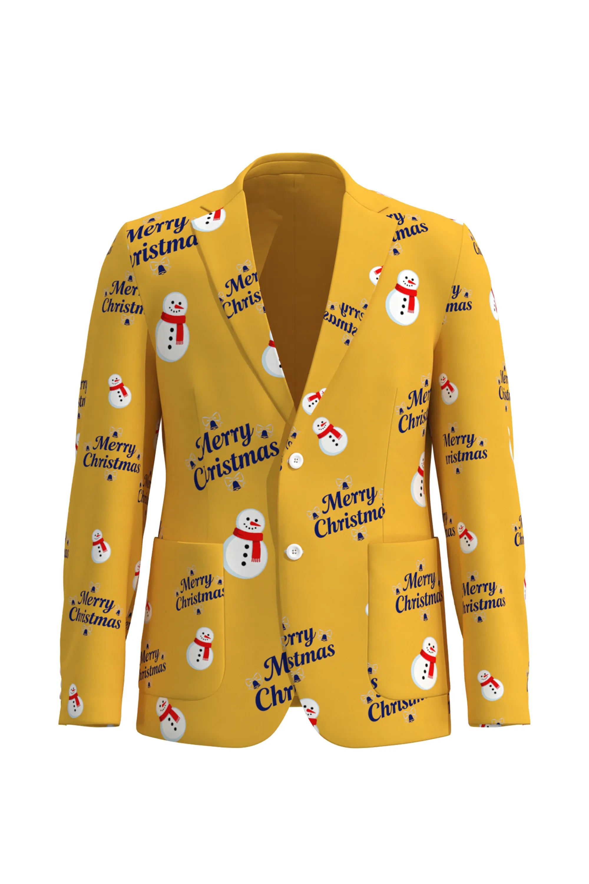 Men's Snowman Christmas Eve Party 2 Piece Suit