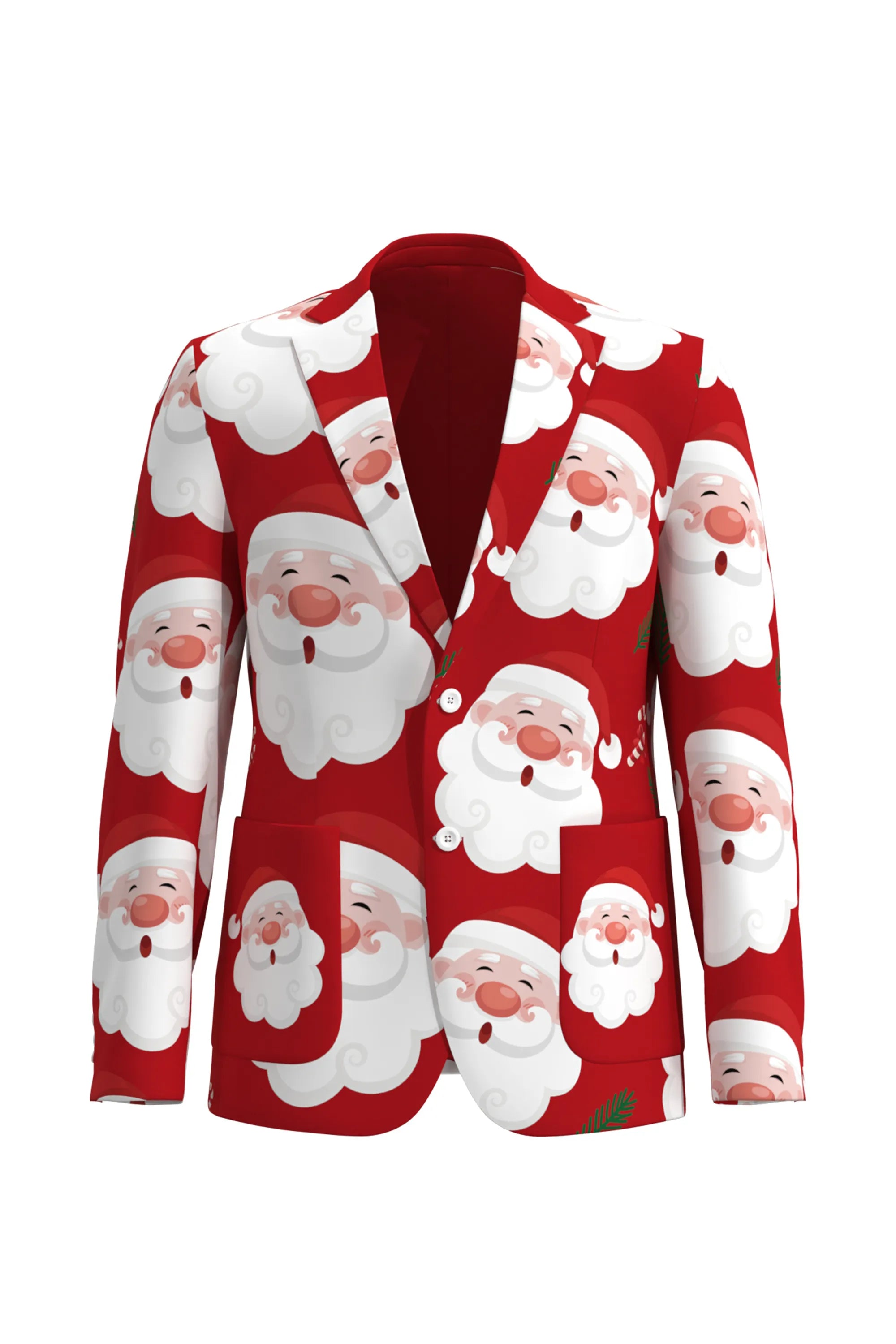 Men's Santa Claus Christmas Eve Party 2 Piece Suit