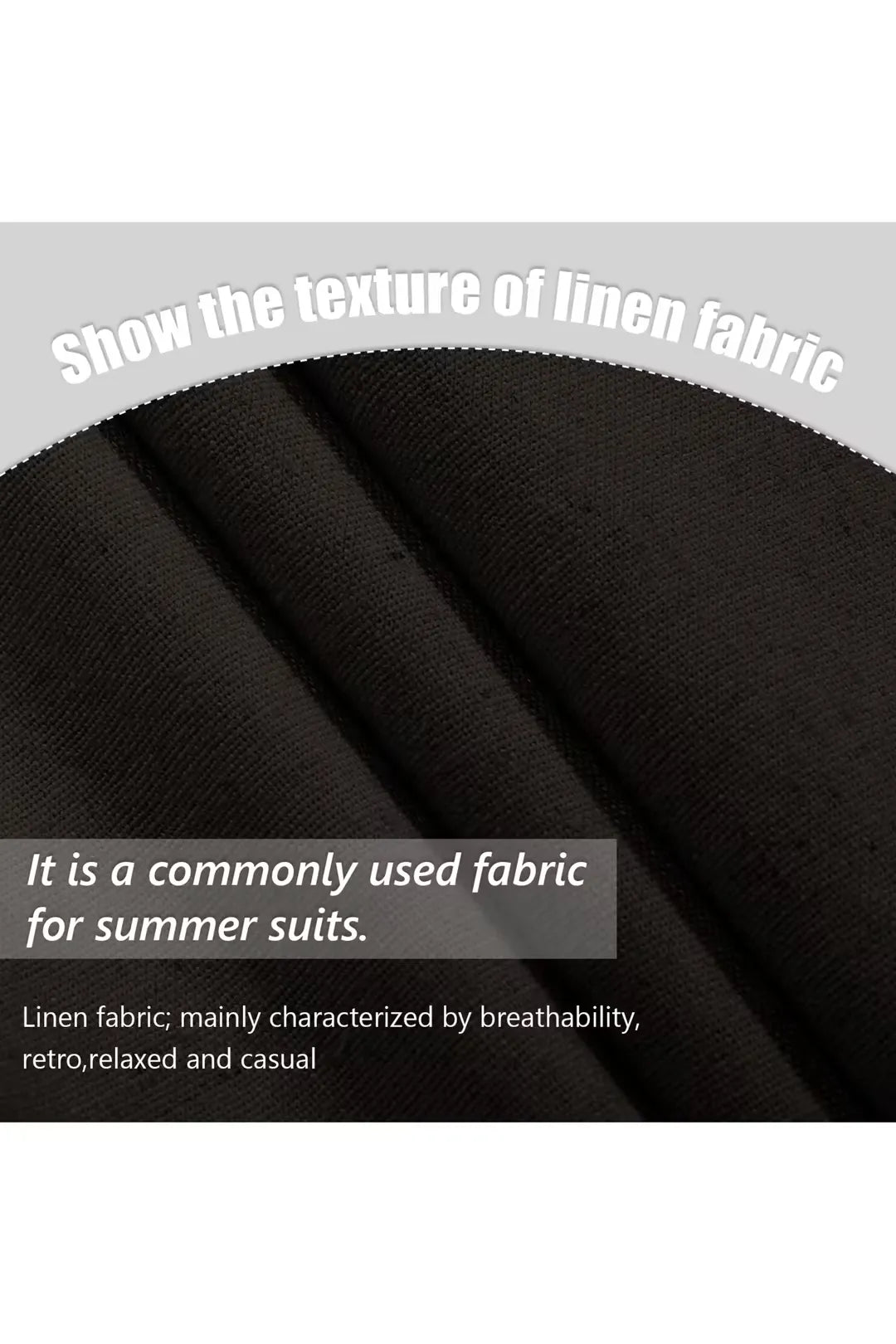 Men’s Black Linen Suit with White Shirt and Tie – Timeless Summer Look – Wehilion® ™