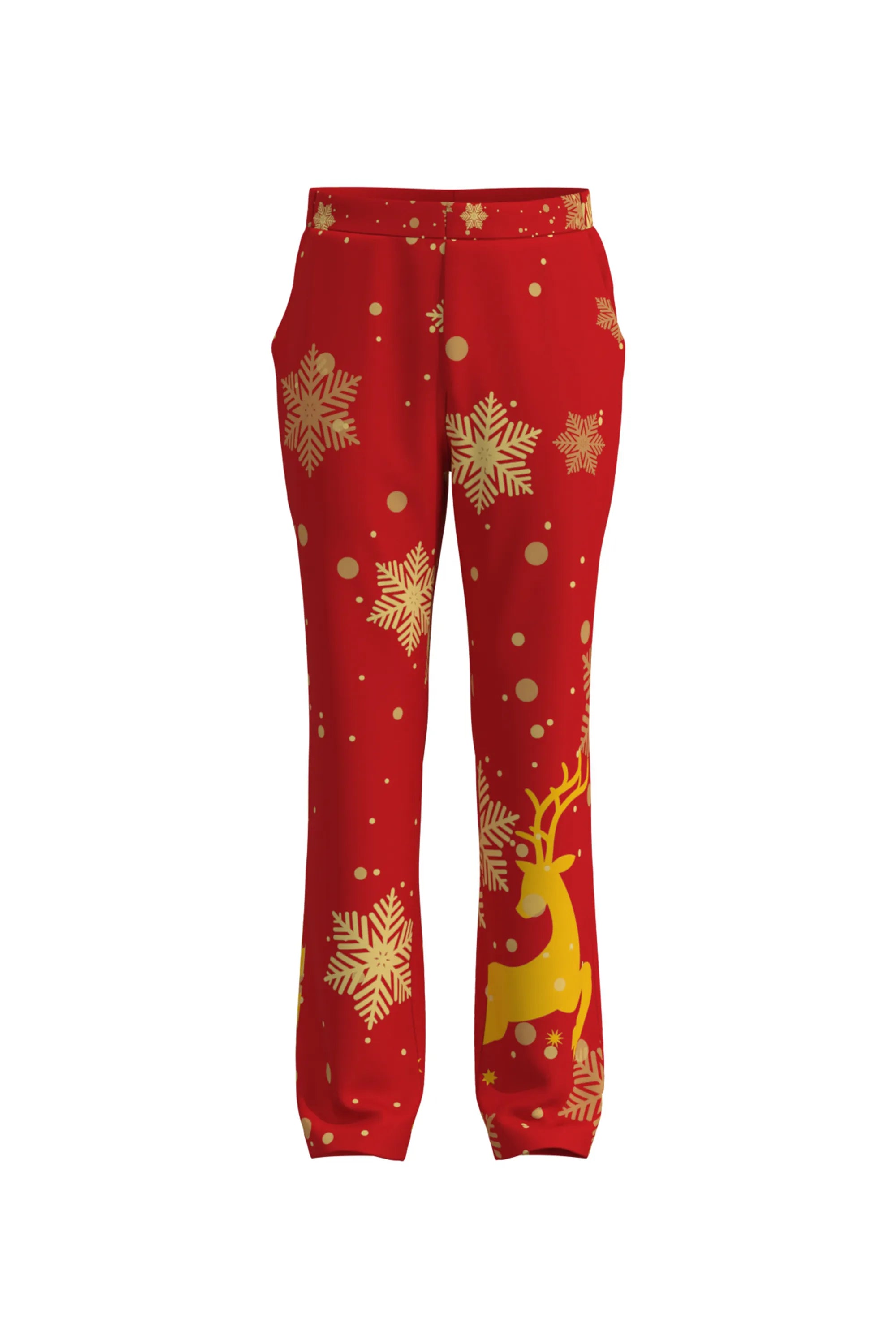 Men's Deer Animal Christmas Eve Party 2 Piece Suit