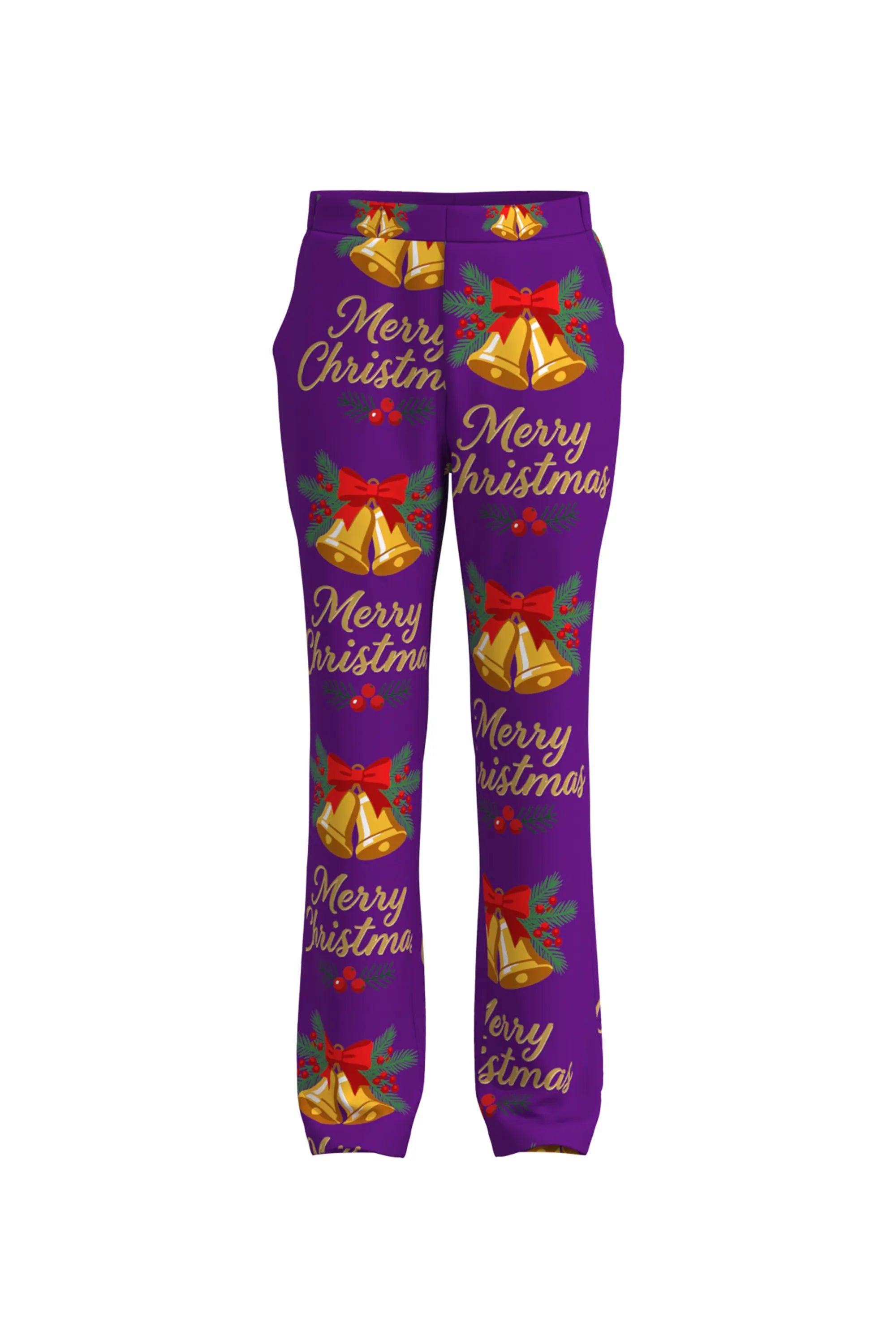 Men's Bell Bow Christmas Eve Party 2 Piece Suit