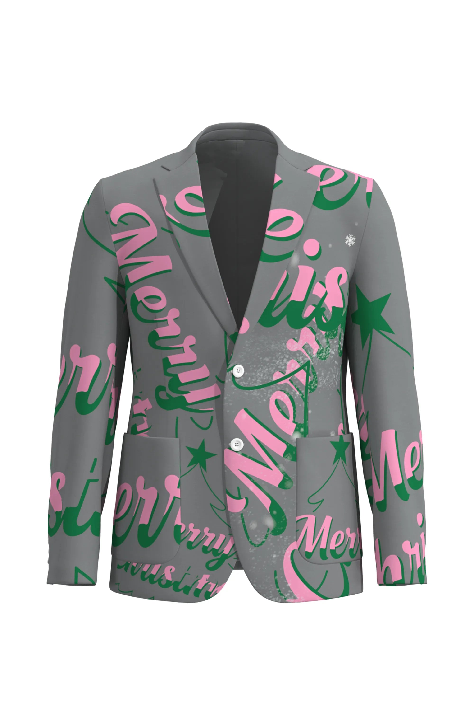 Men's Funny Fancy Christmas Eve Party 2 Piece Suit