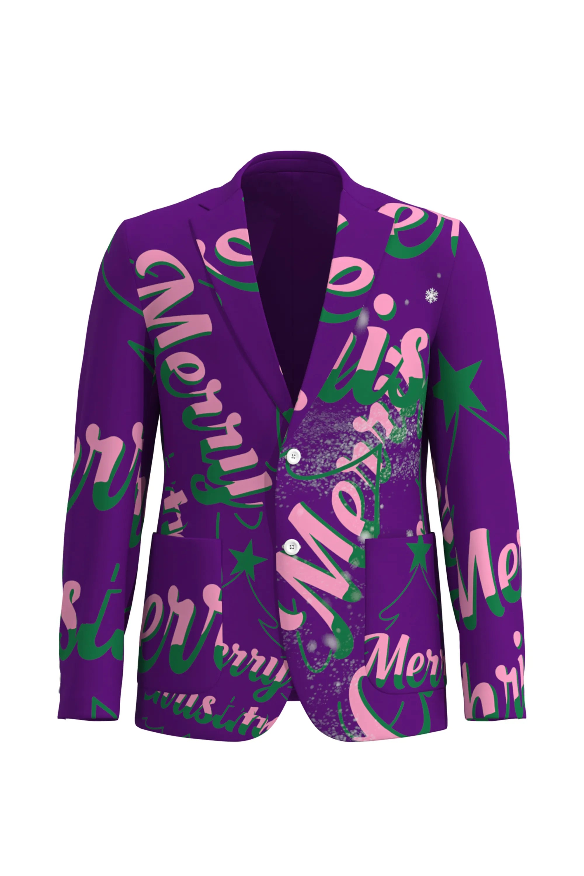 Men's Funny Fancy Christmas Eve Party 2 Piece Suit