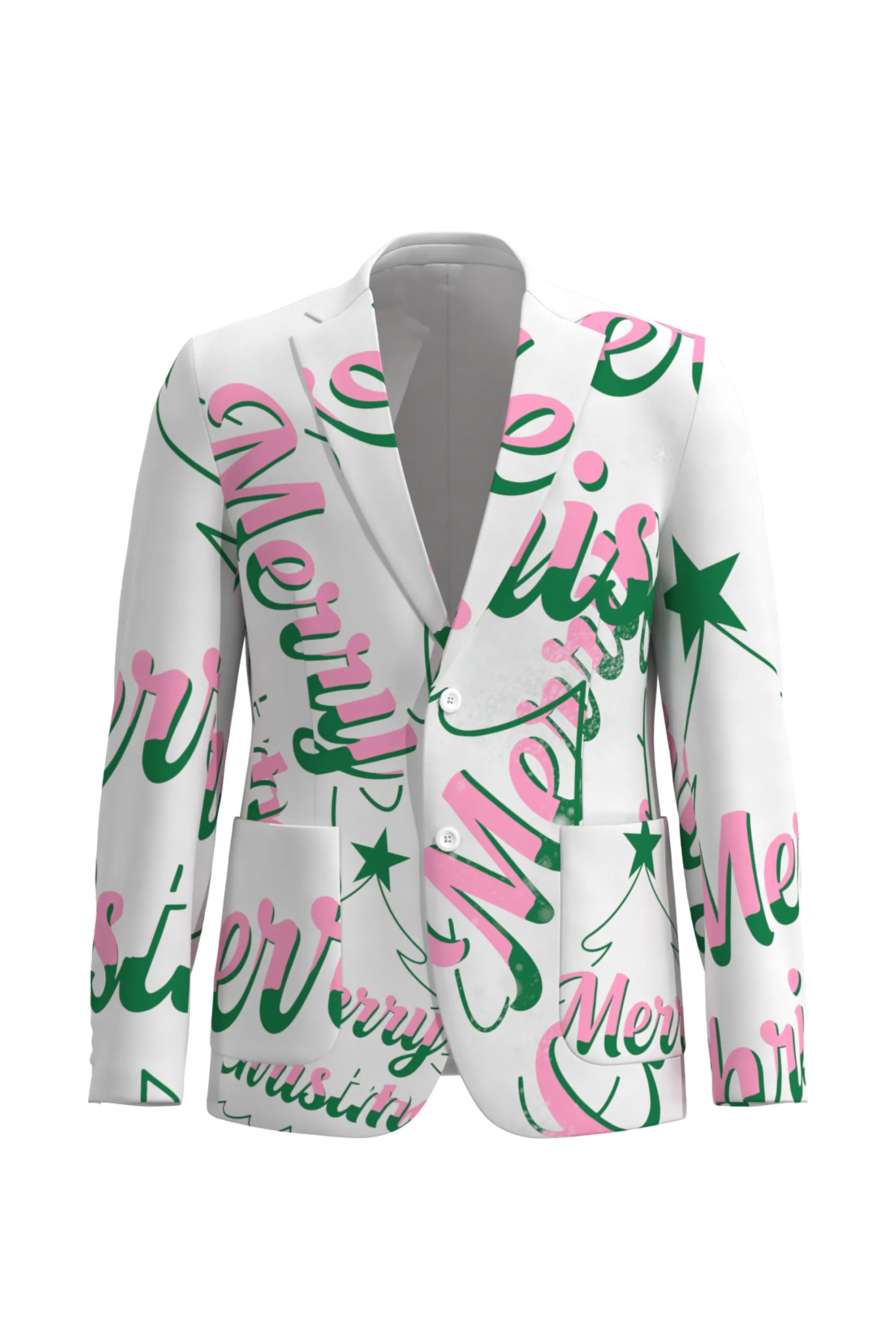 Men's Funny Fancy Christmas Eve Party 2 Piece Suit