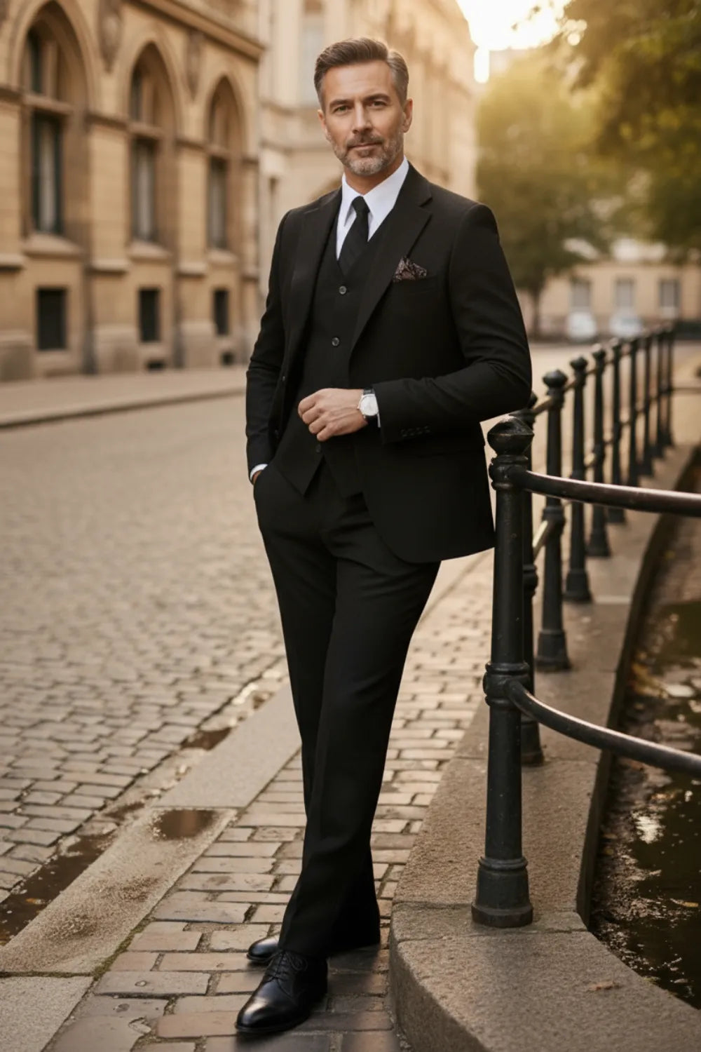 Men's Windsor Heritage Herringbone 3 Piece Suit