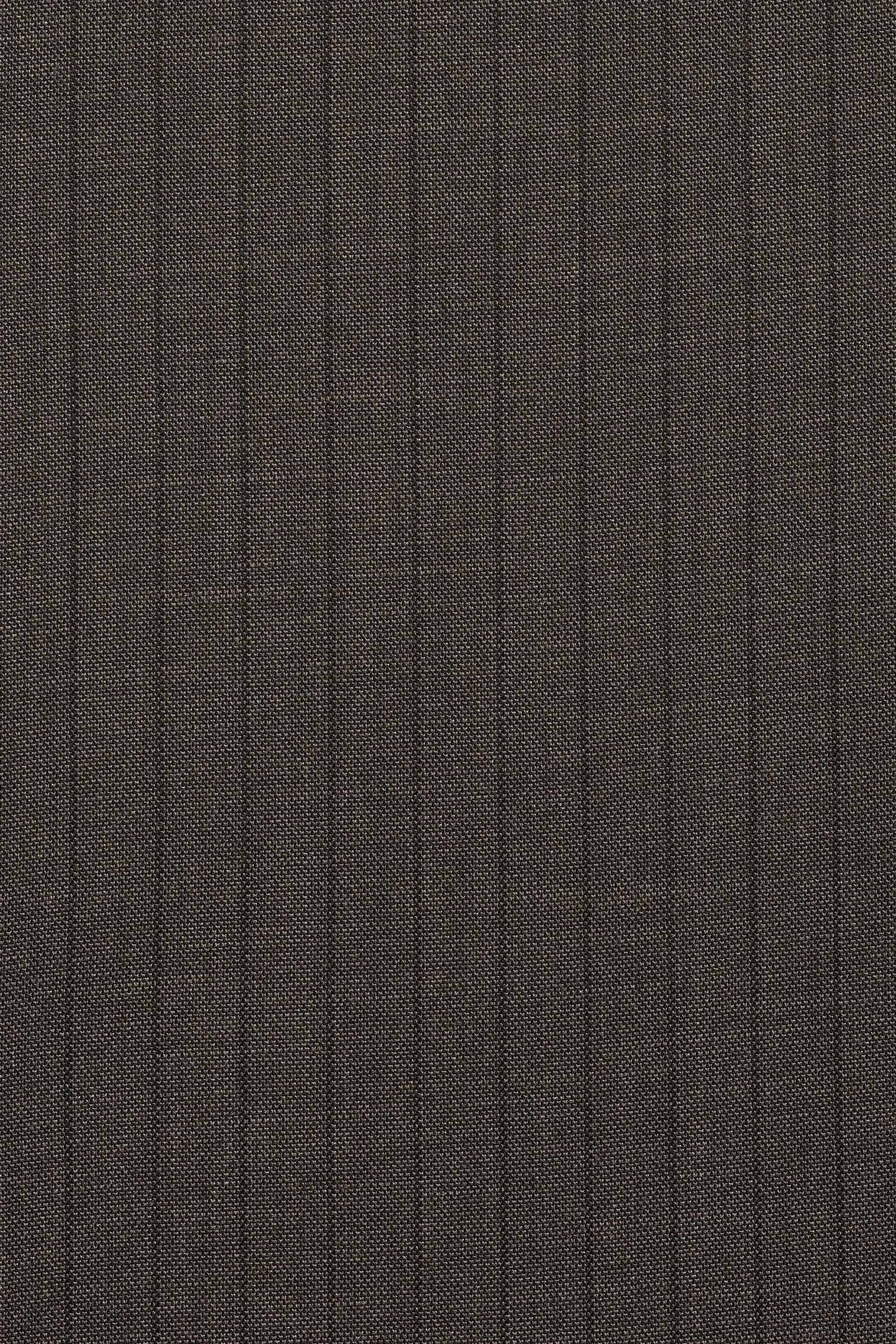 Men's Brown Peak Lapel Stripe 3 Piece Suits