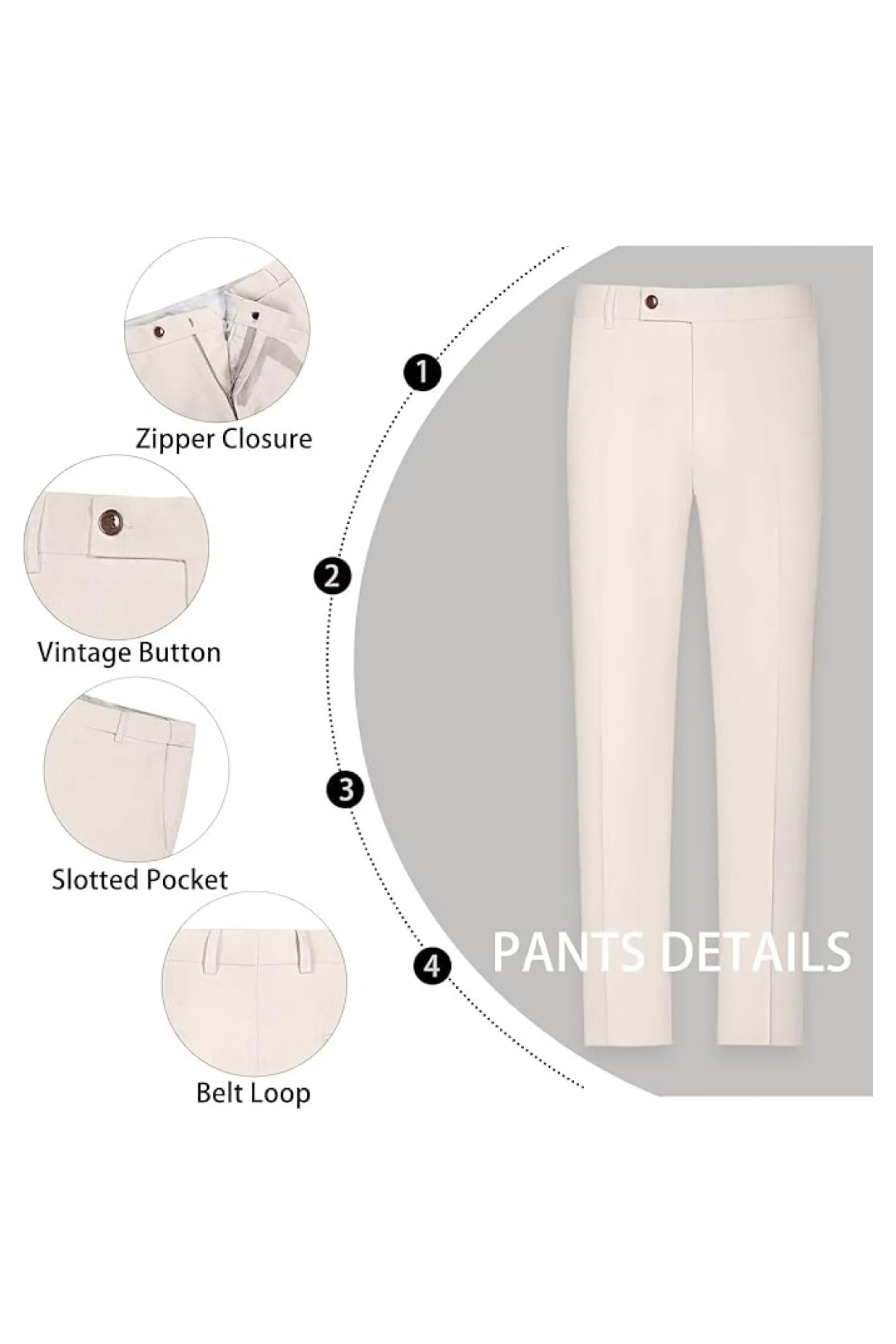 Men's Casual Linen 2 Piece Suits - Fabric Upgrade