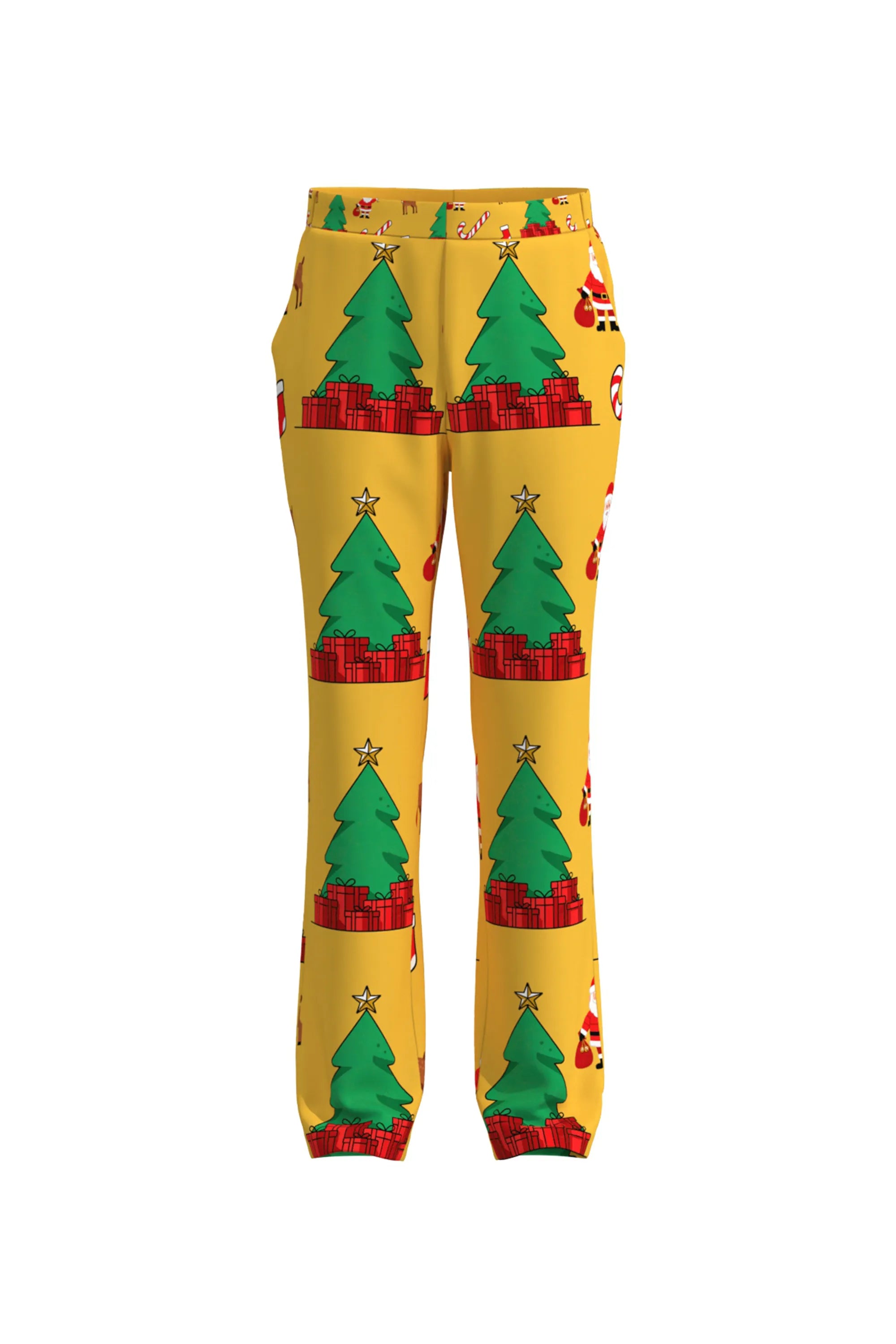 Men's Trees Pattern Christmas Eve Party 2 Piece Suit