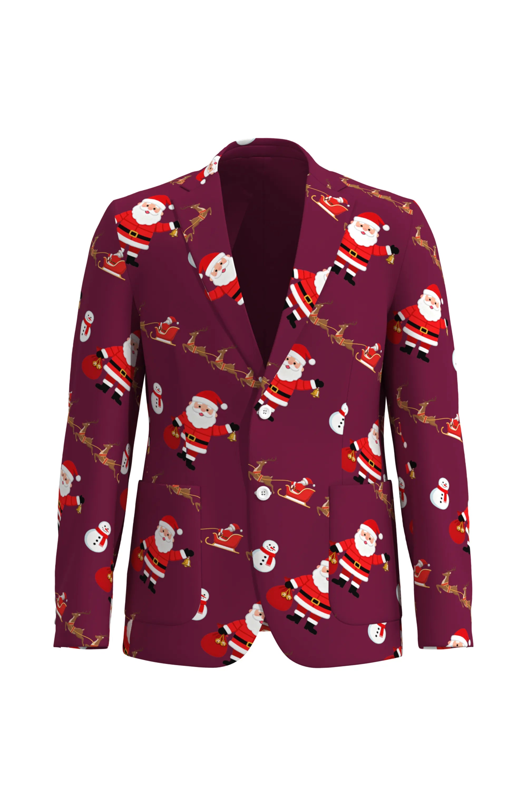 Men's Santa Claus Christmas Eve Party 2 Piece Suit