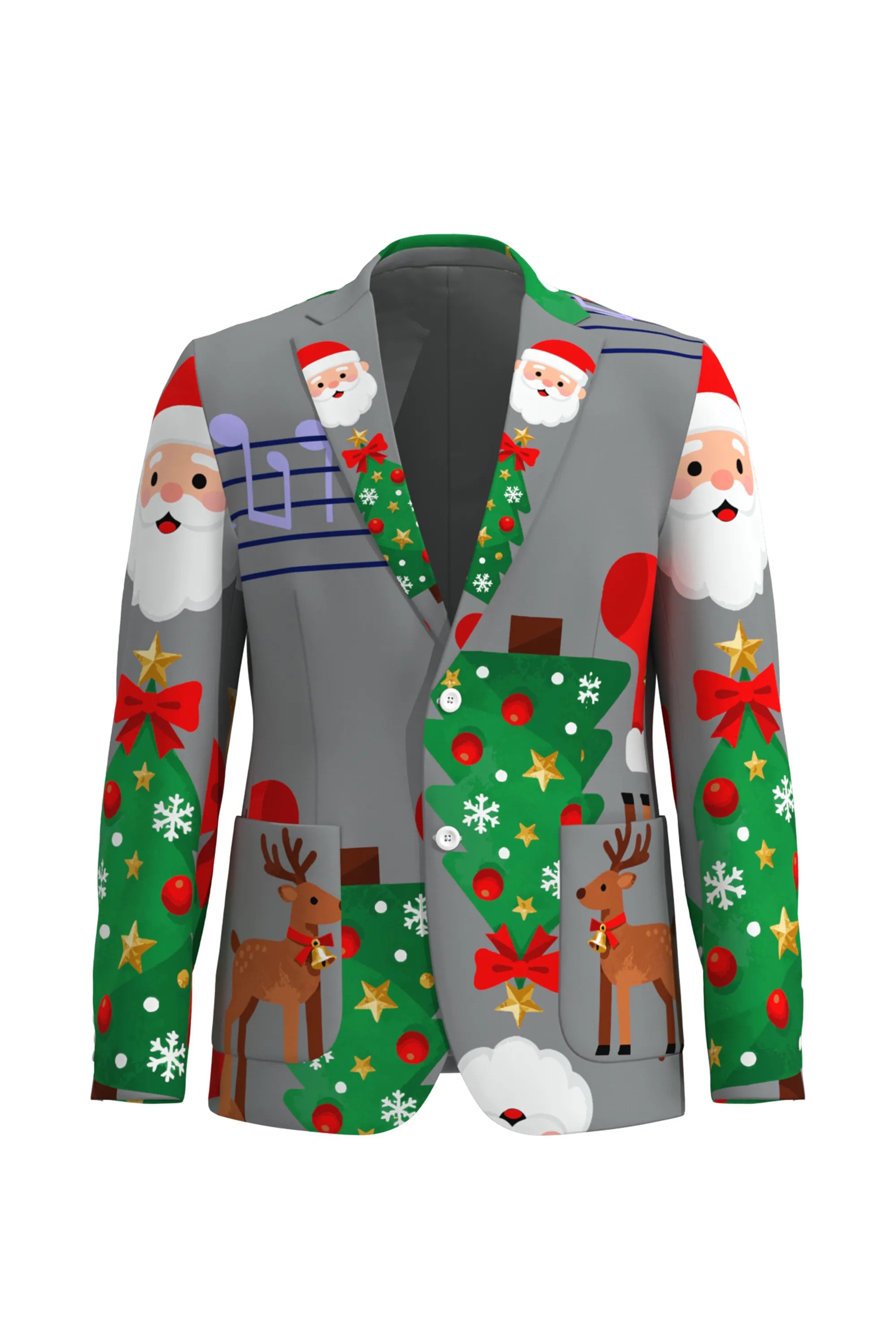 Men's Santa Claus Christmas Eve Party 2 Piece Suit