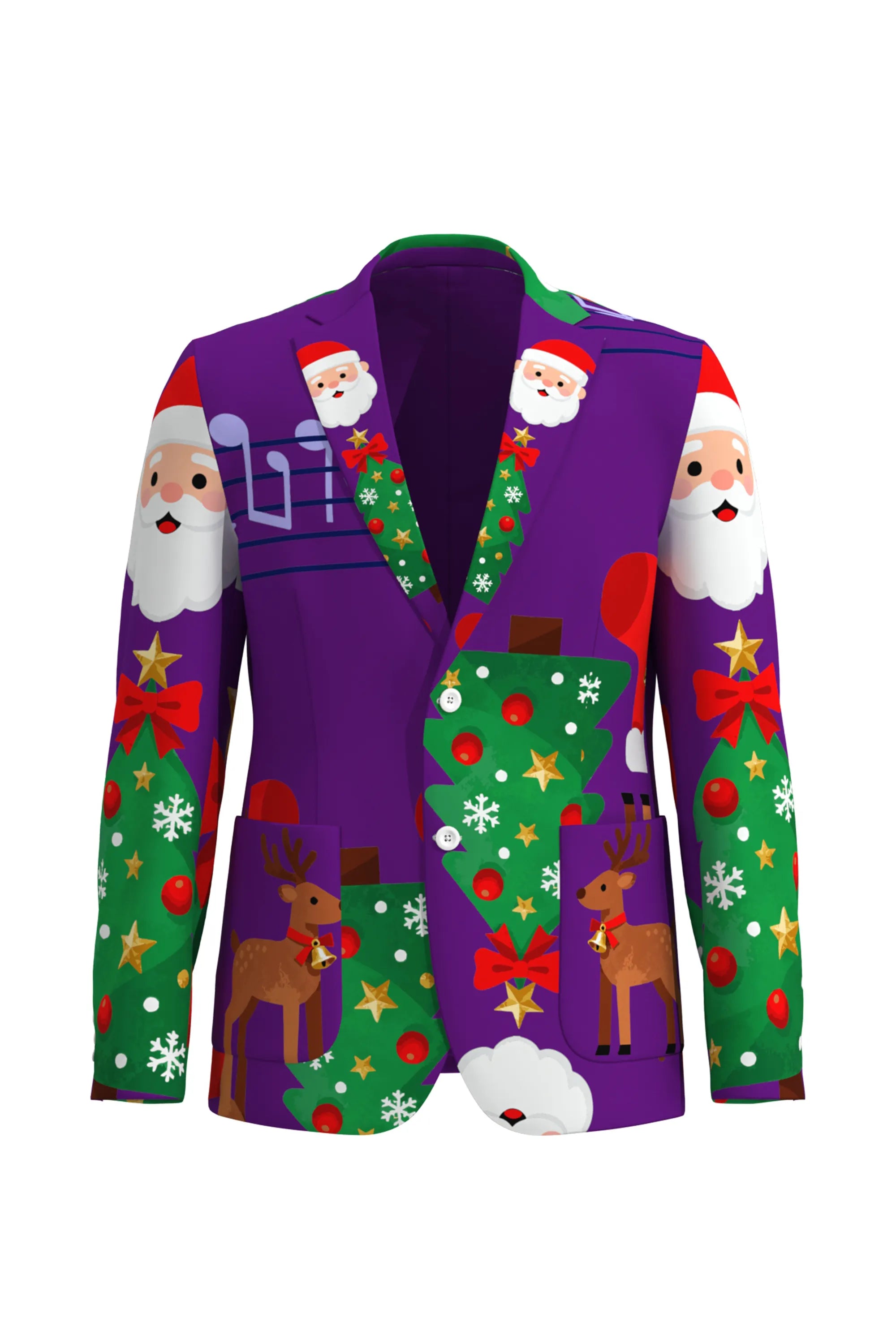 Men's Santa Claus Christmas Eve Party 2 Piece Suit