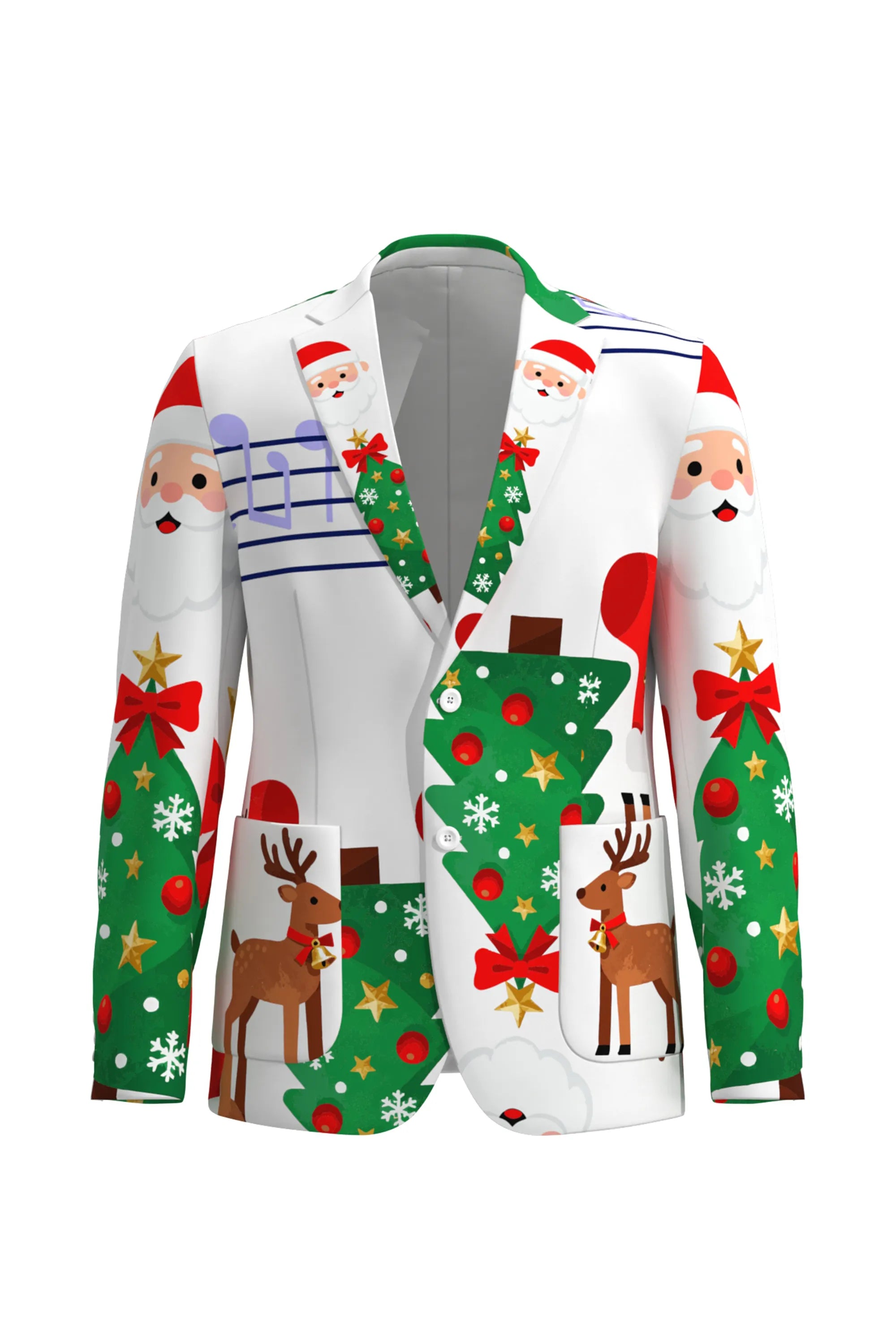 Men's Santa Claus Christmas Eve Party 2 Piece Suit