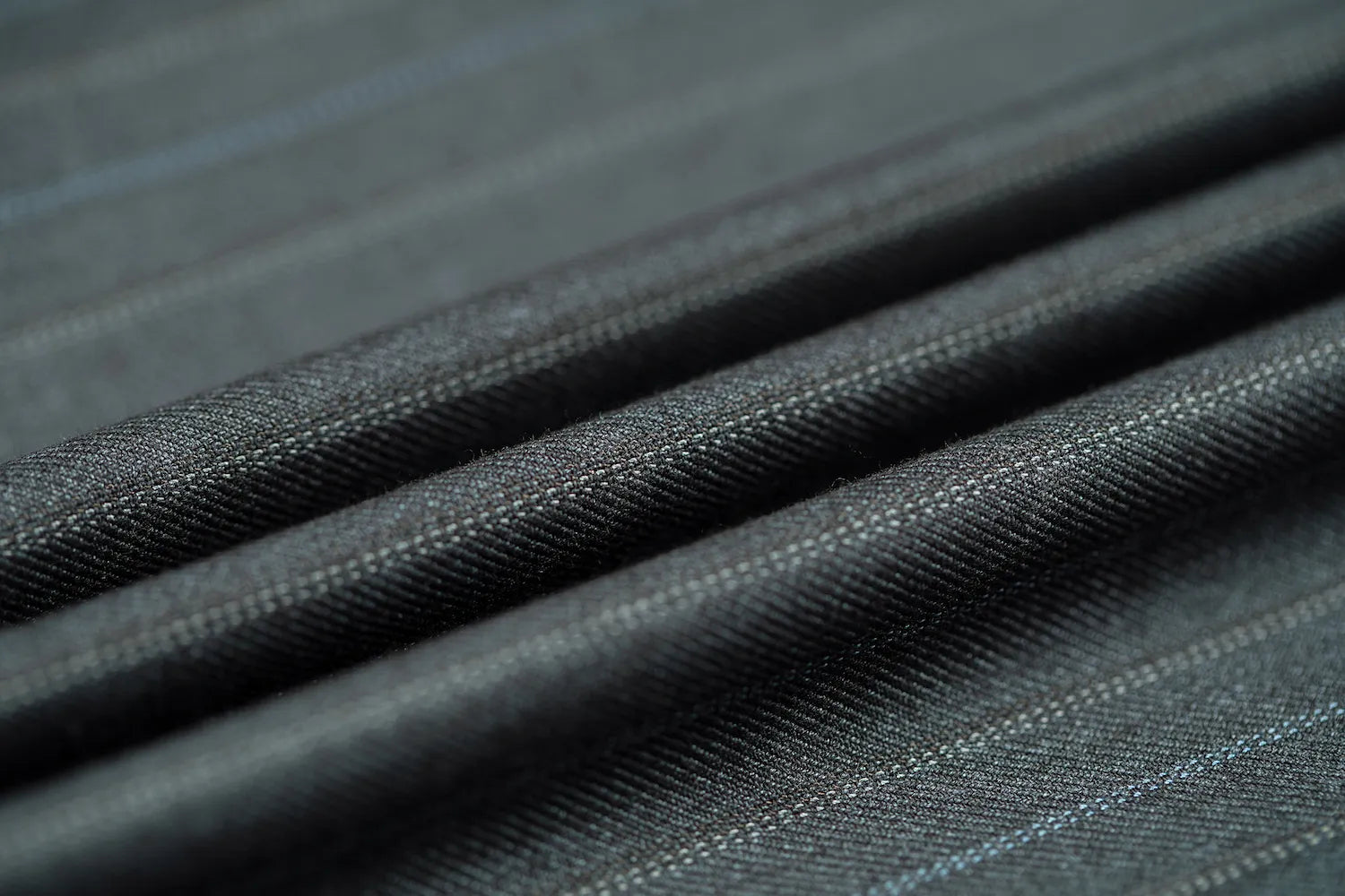 Men's Drak Blue Stripe Peak Lapel Blazer