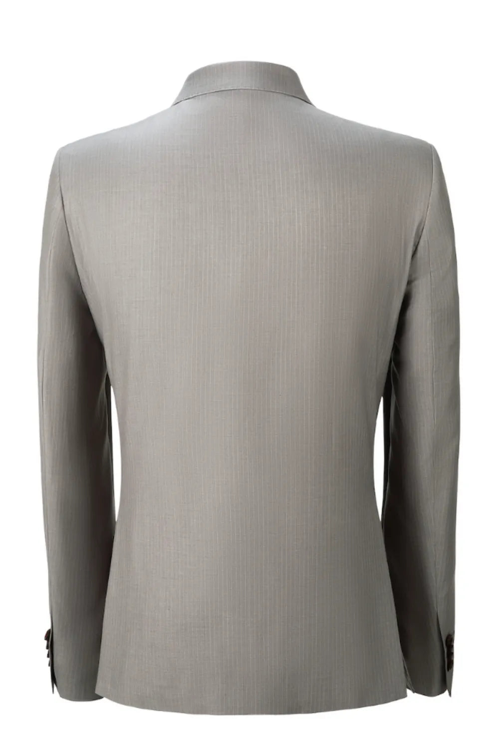 Men's Grey Stripe 2 Button Blazer